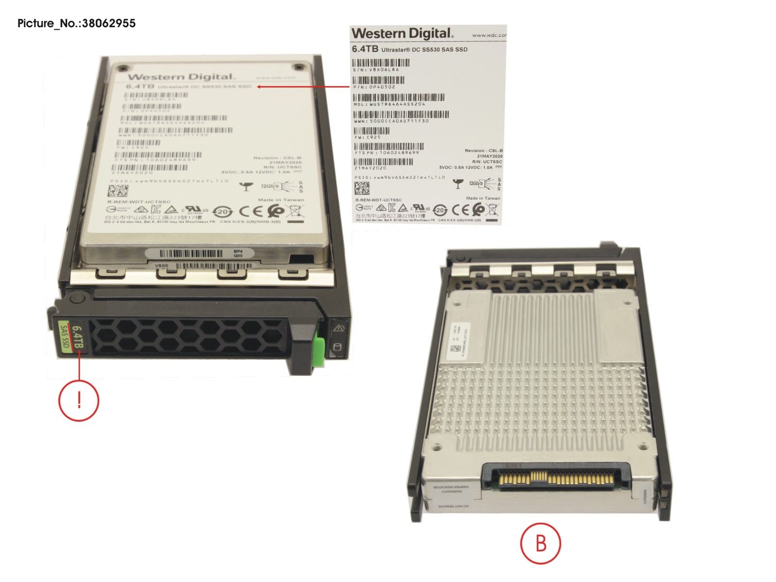 SSD SAS 12G 6.4TB MIXED-USE 2.5 H-P EP