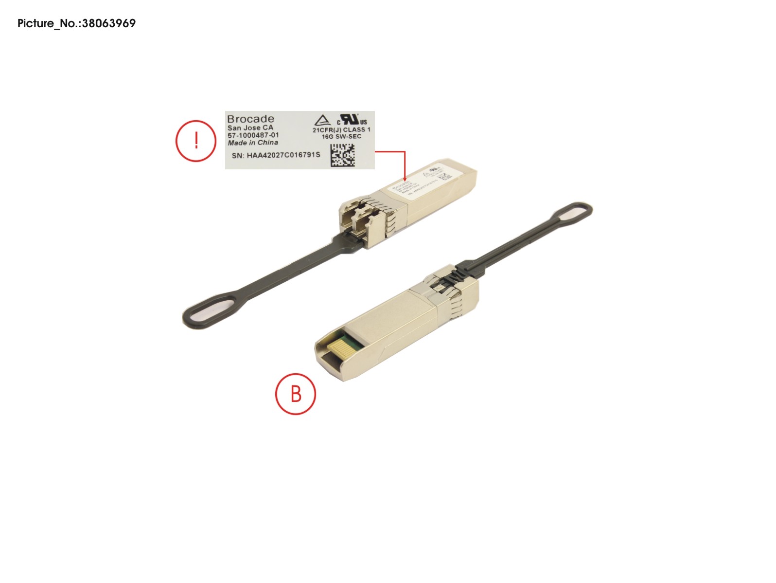 FRU,SFP+,SWL,16G,1PK,BR,SECURE