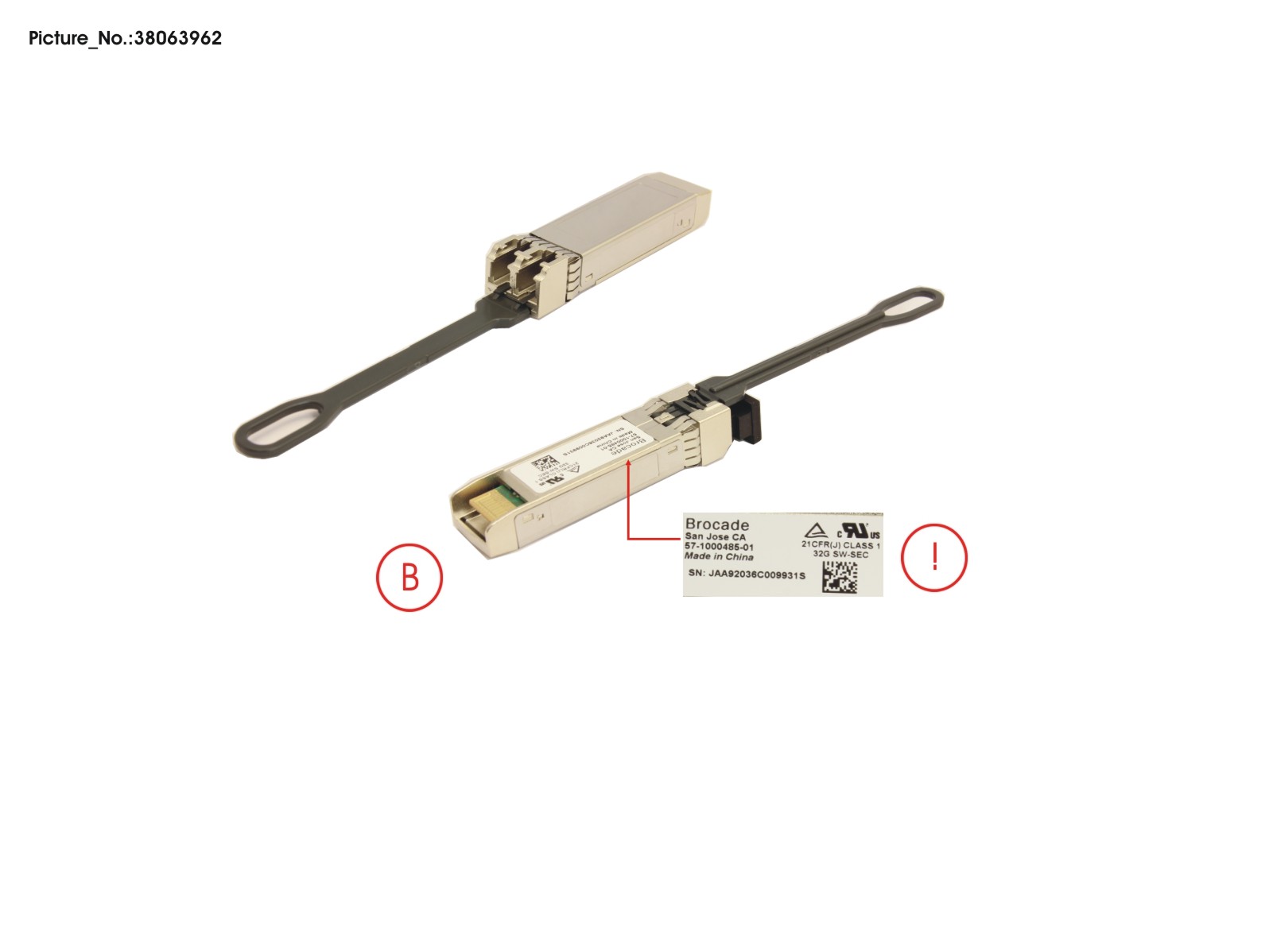 FRU,SFP+,SWL,32G,1-PK,BR,SECURE FRU,SFP+,SWL,32G,1-PK,BR,SECURE