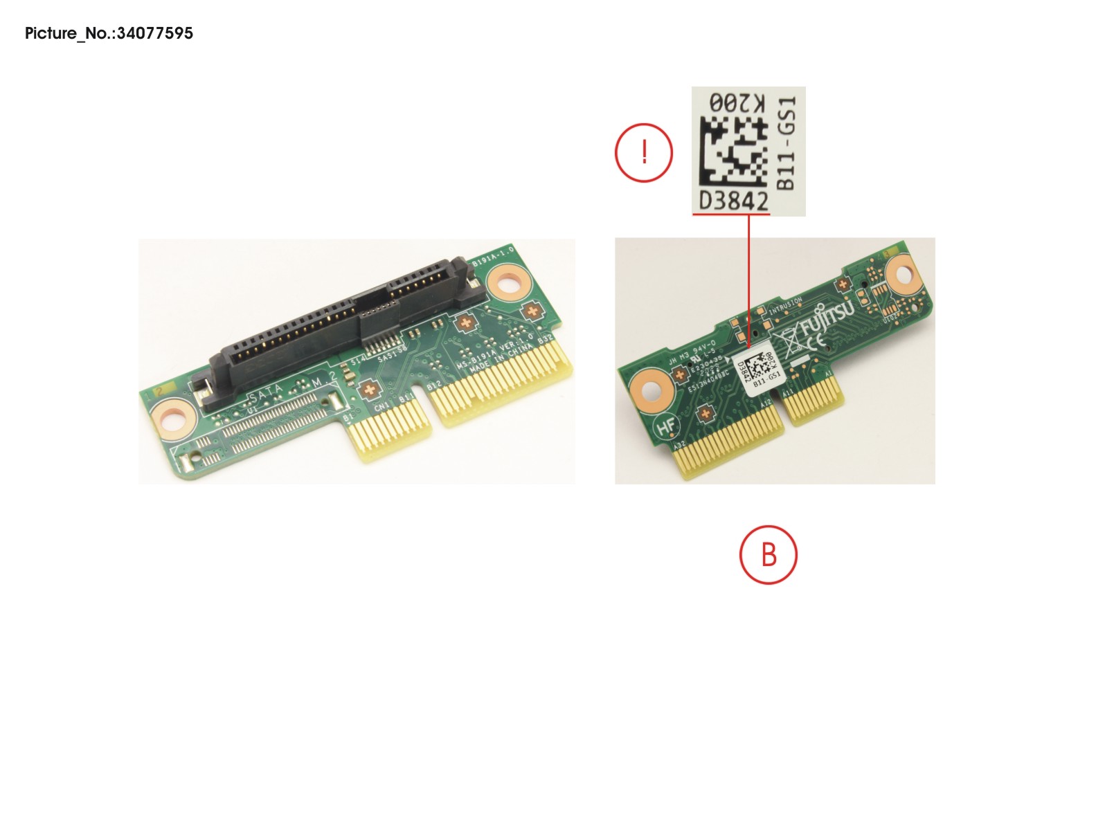 FUJITSU Riser Mounting 2,5"