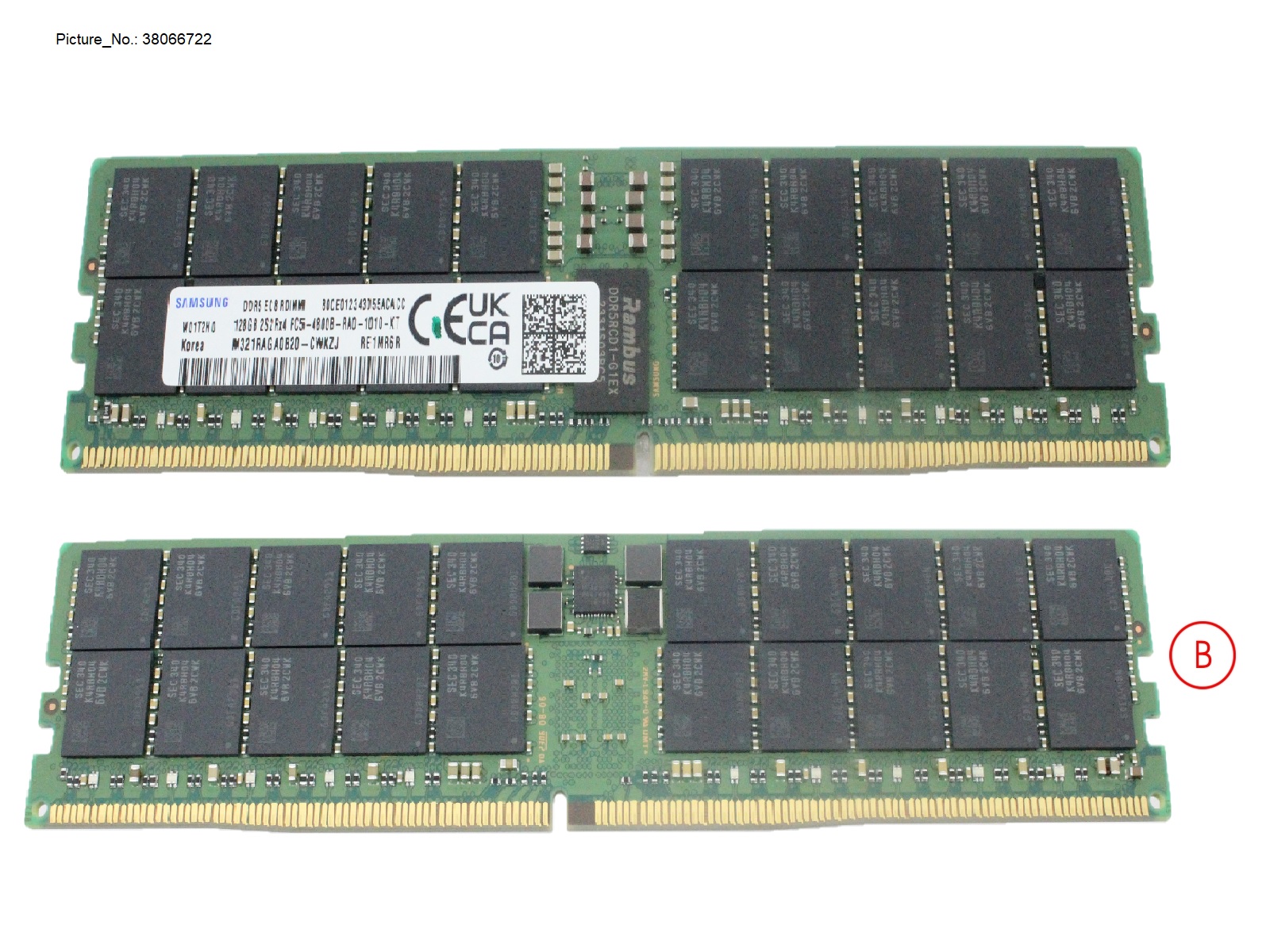 128GB (1X128GB) 4RX4 DDR5-4800 3DS R ECC 128GB (1X128GB) 4RX4 DDR5-4800 3DS R ECC