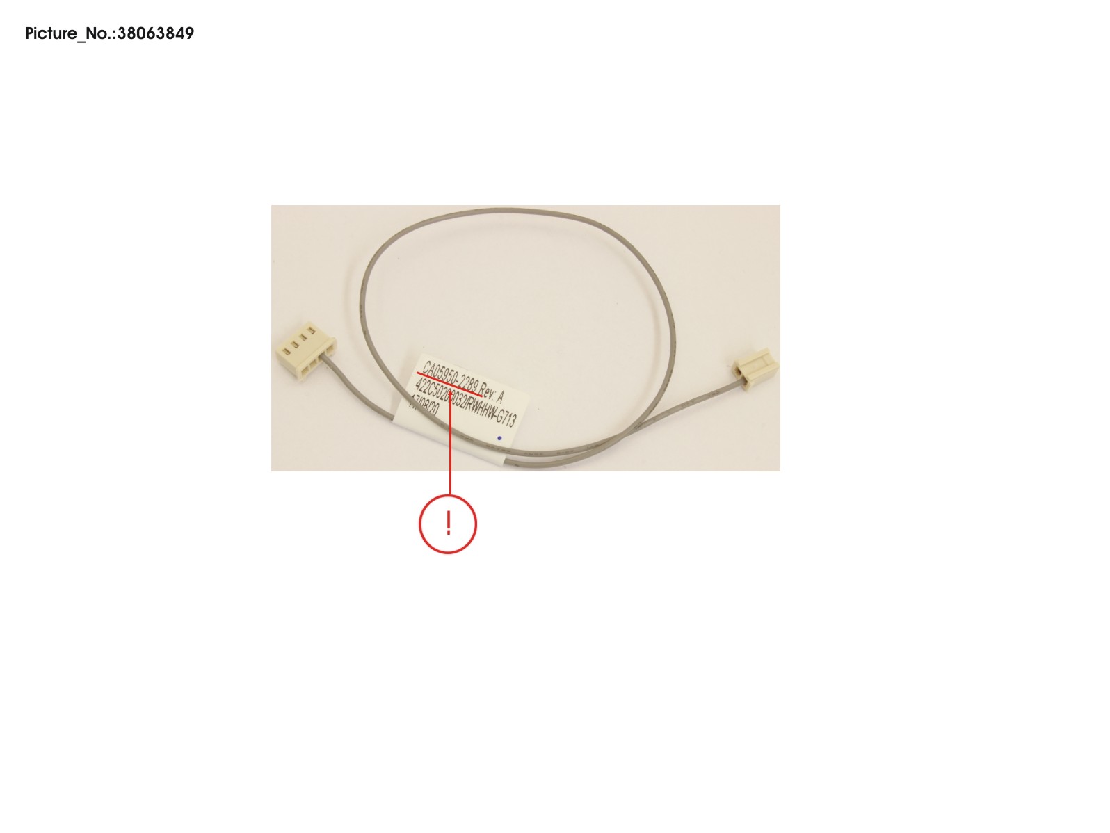 HDD LED CABLE_320 FOR COUGAR6/LYNX5