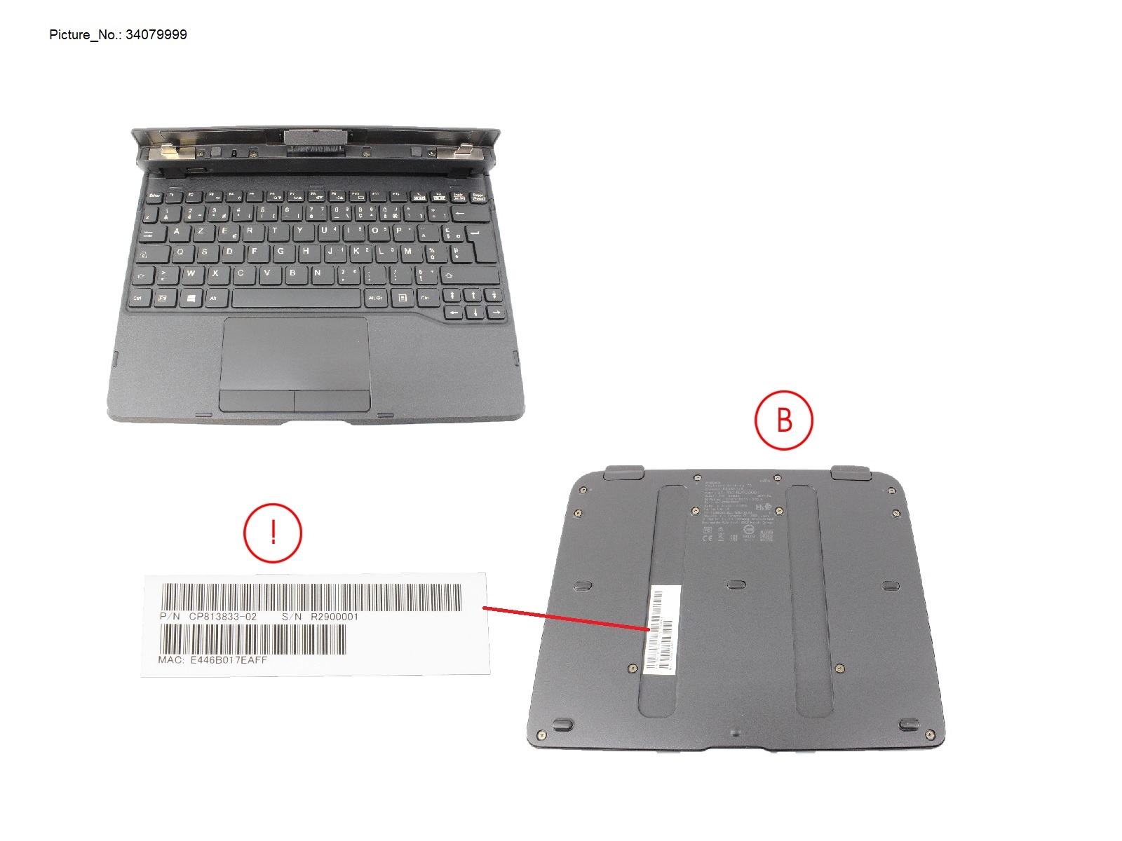 KEYBOARD DOCKING FRANCE W/ UKCA