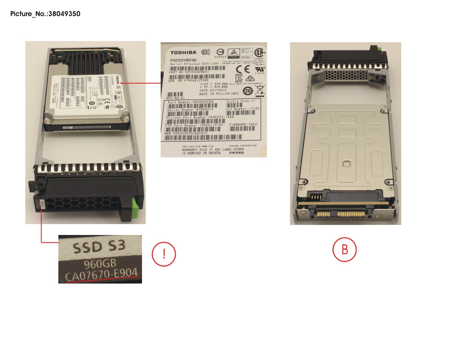 DXS3 MLC SSD SAS 960GB 12G 2.5 X1