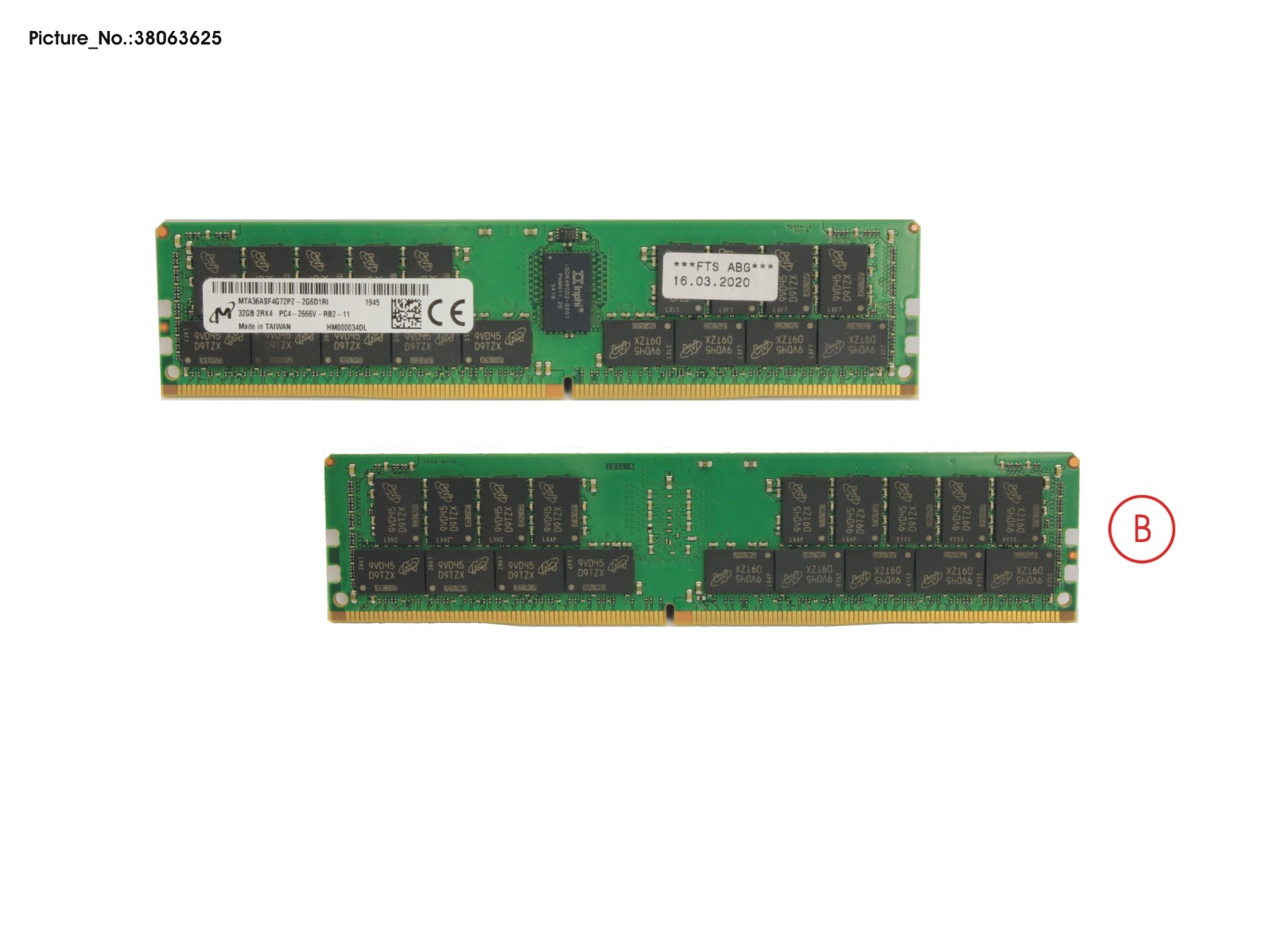 32GB (1X32GB) 2RX4 DDR4-2666 R ECC