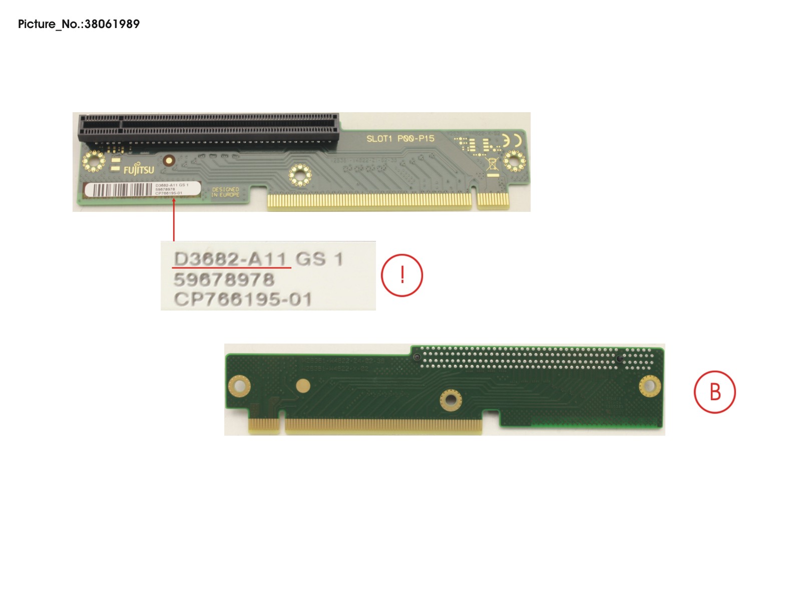 FUJITSU RISER CARD 1XPCIE X16