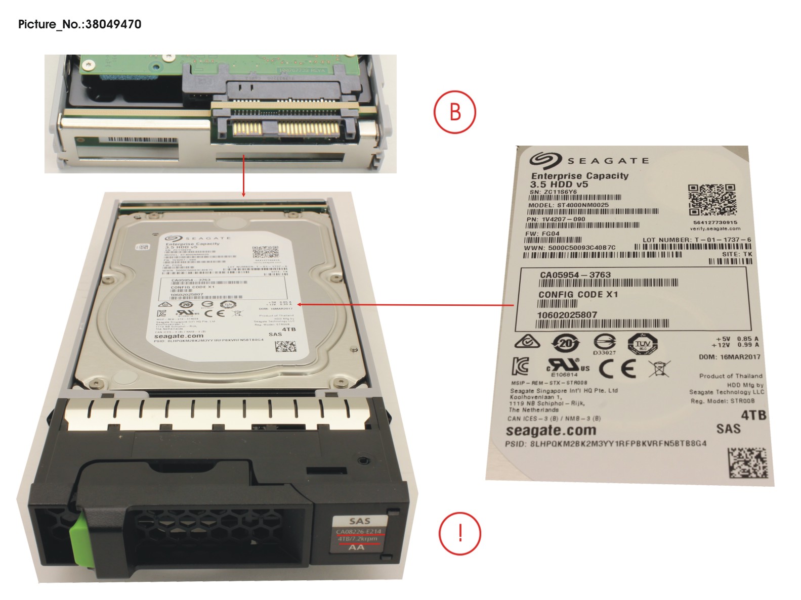 FUJITSU DX S4 HD DRIVE 3.5 4TB 7.2K