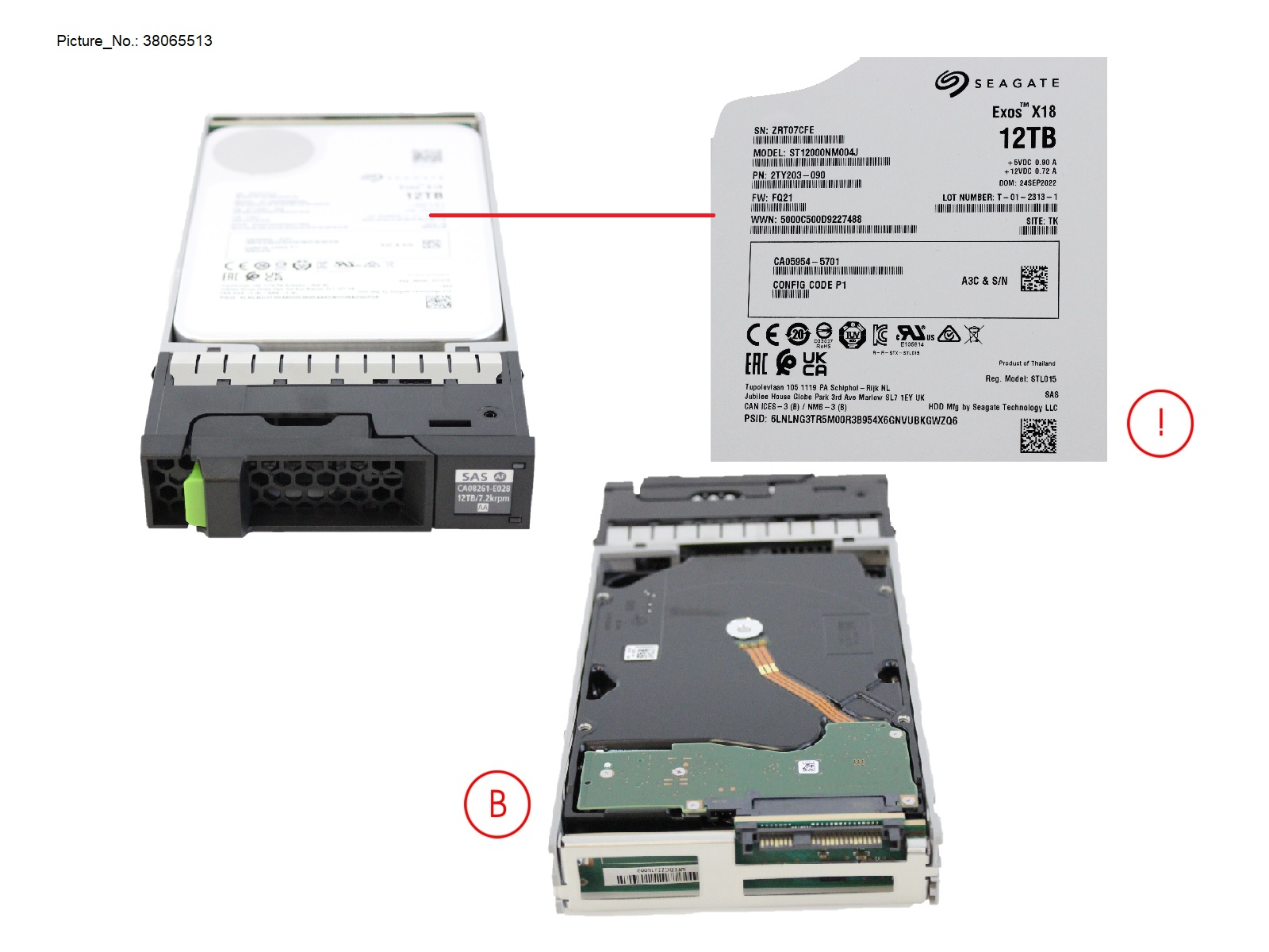 DX NLSAS HD DRIVE 3.5 12TB 7.2K