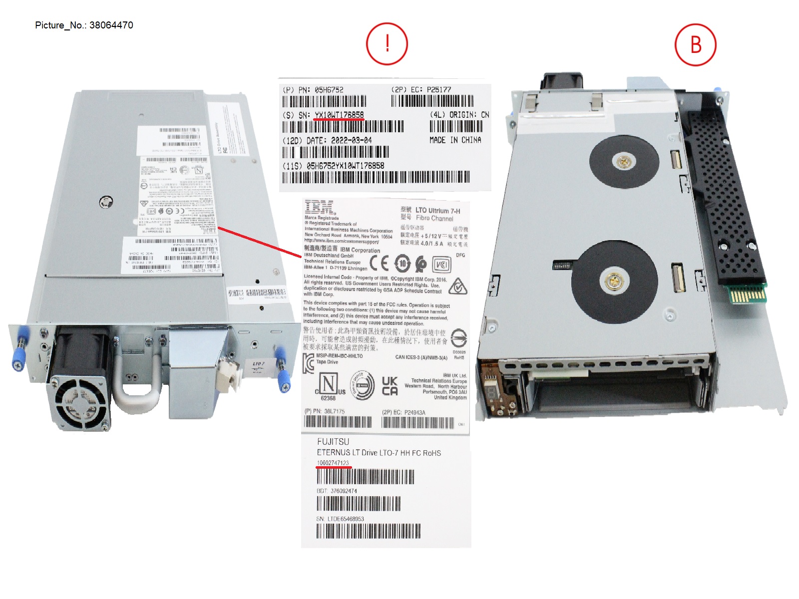 LT LTO-7 HH FC DRIVE ASSY