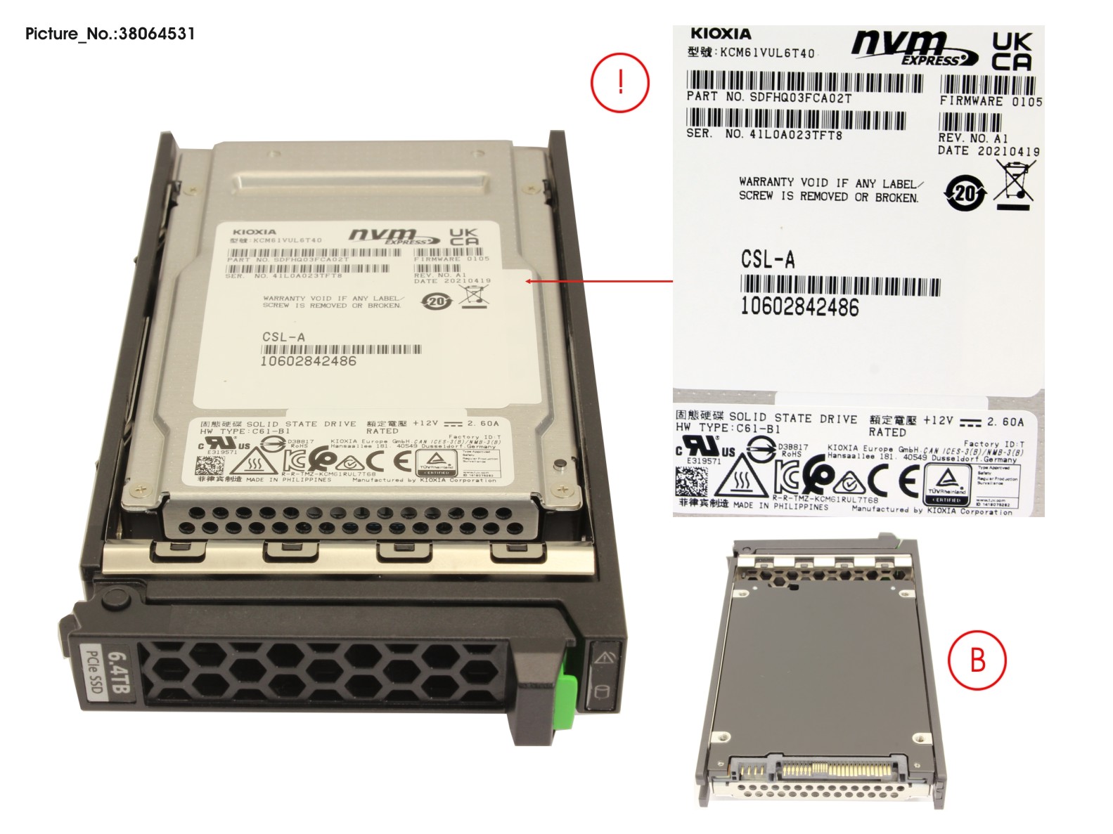 SSD PCIE4 SFF MU 6.4TB