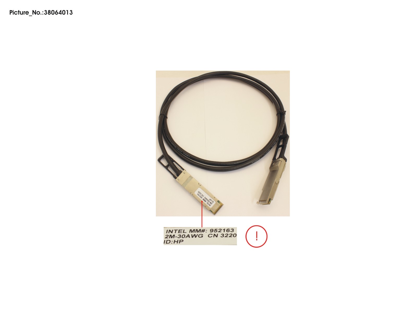 INTEL COP. CABLE, 100GB/S, QSFP,LSZH, 2M