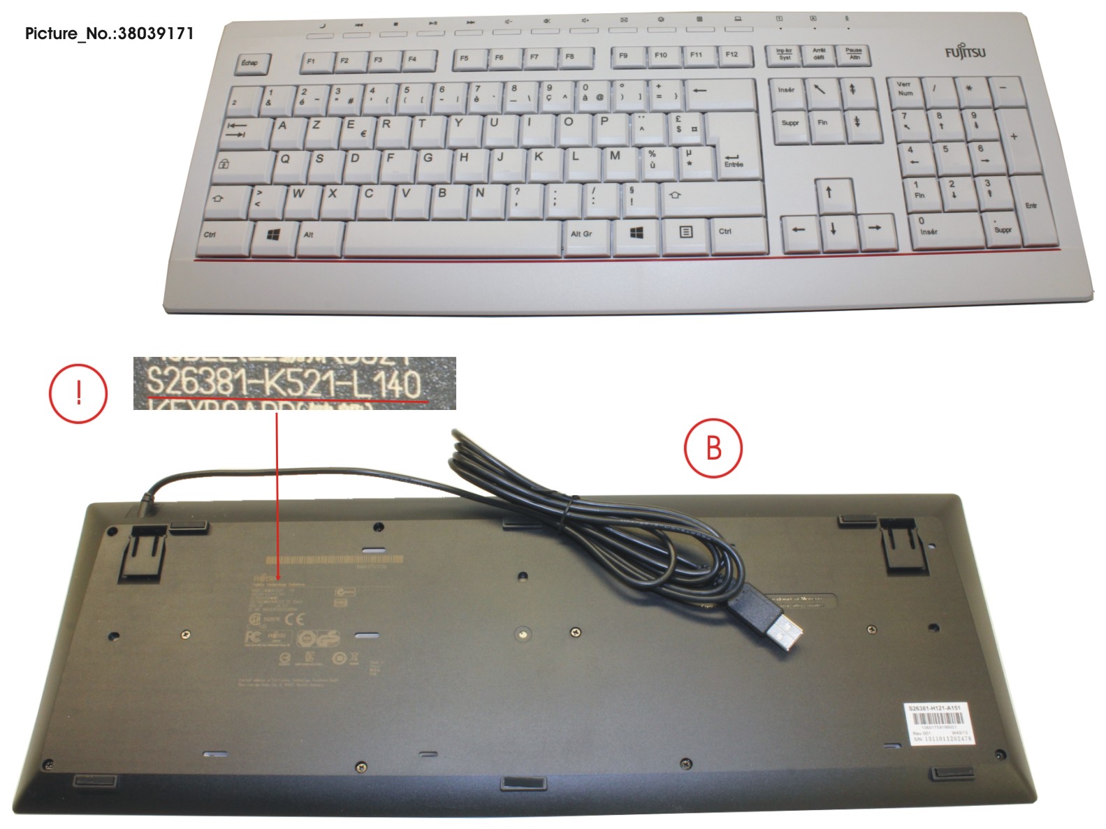 KEYBOARD KB521 FR