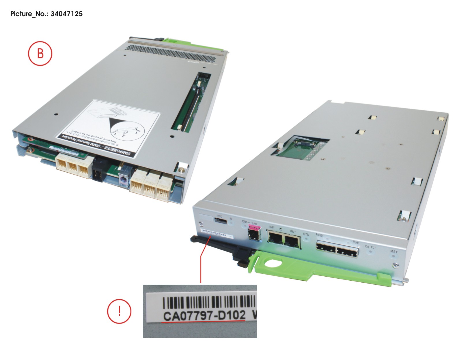 DX60 S3 SAS 6G CONTR -WO DIMM / BUD