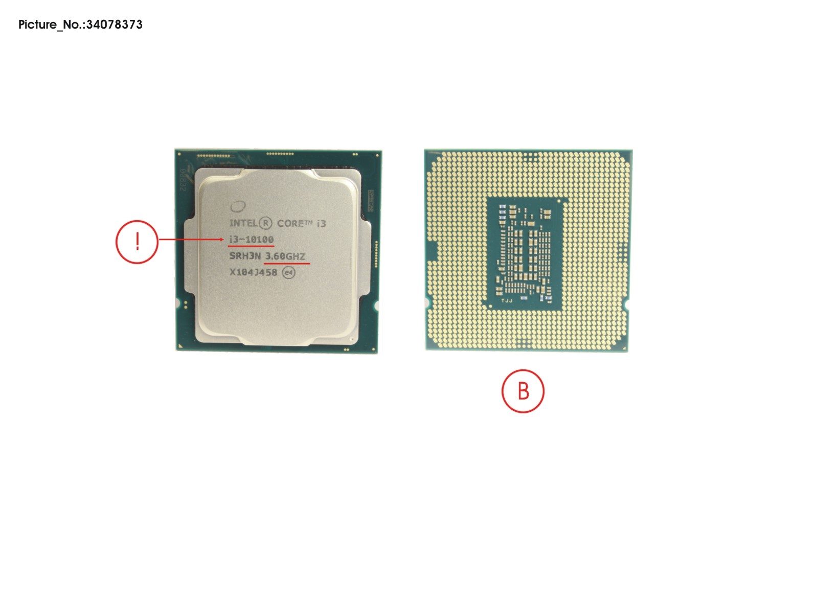 CPU INTEL CORE I3-10100 3,6 GHZ 65W