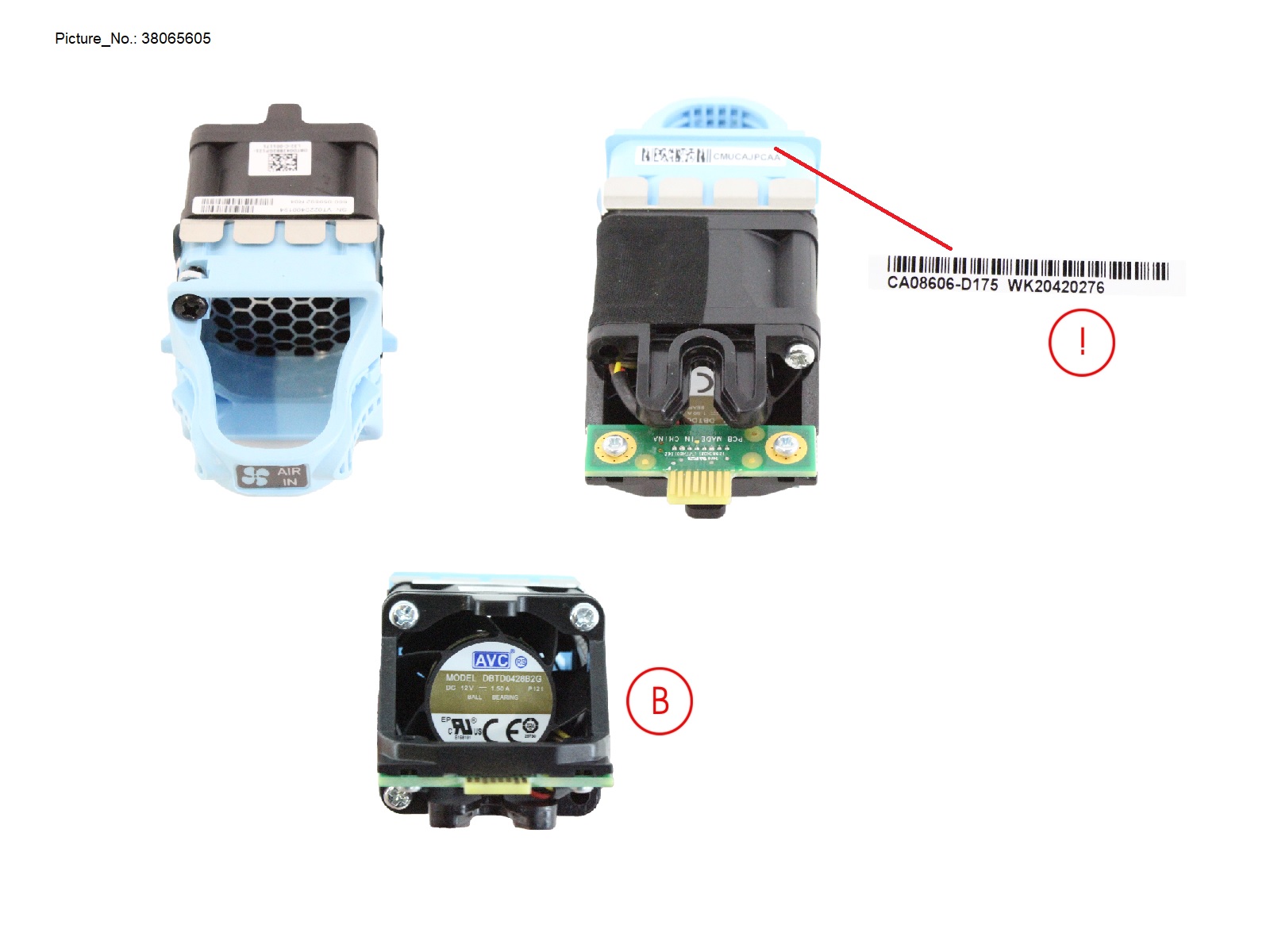 FAN, BACK TO FRONT AIR FLOW