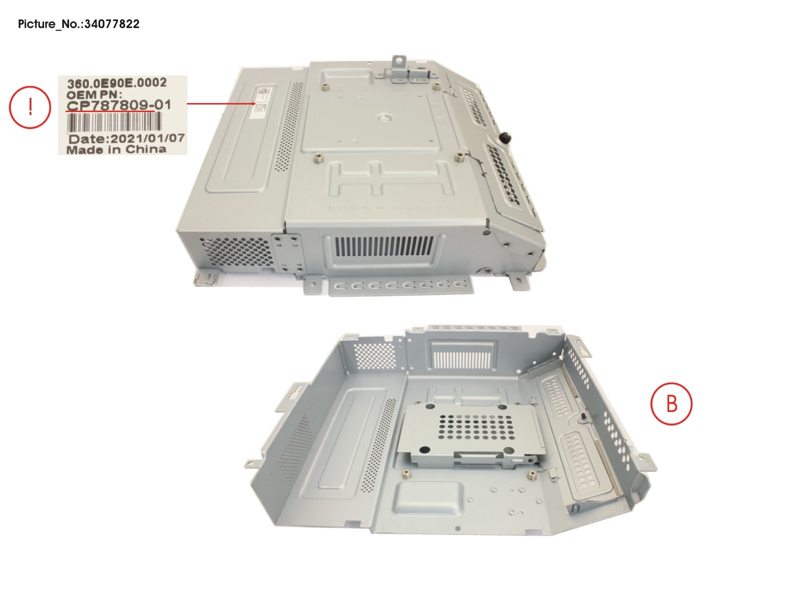 MAINBOARD COVER METAL ASSY