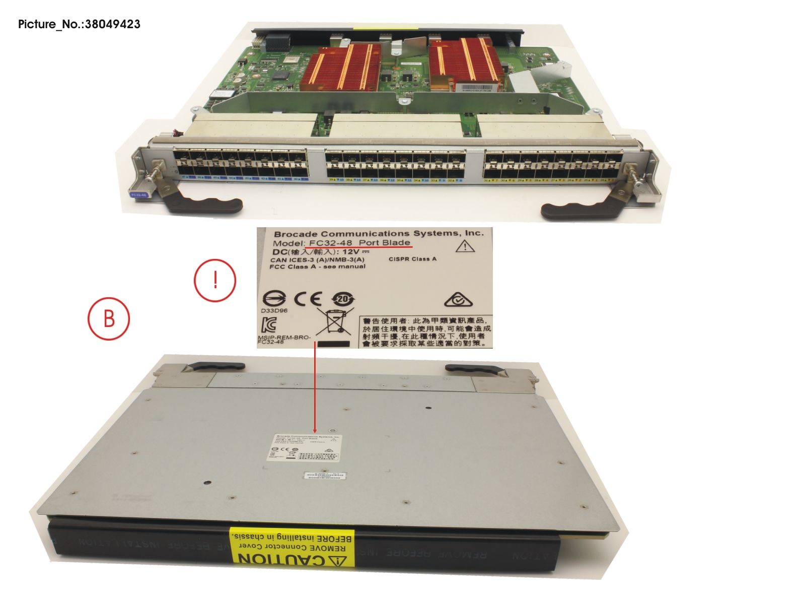 FRU,PORT BLADE,48P,X6-,0SFP