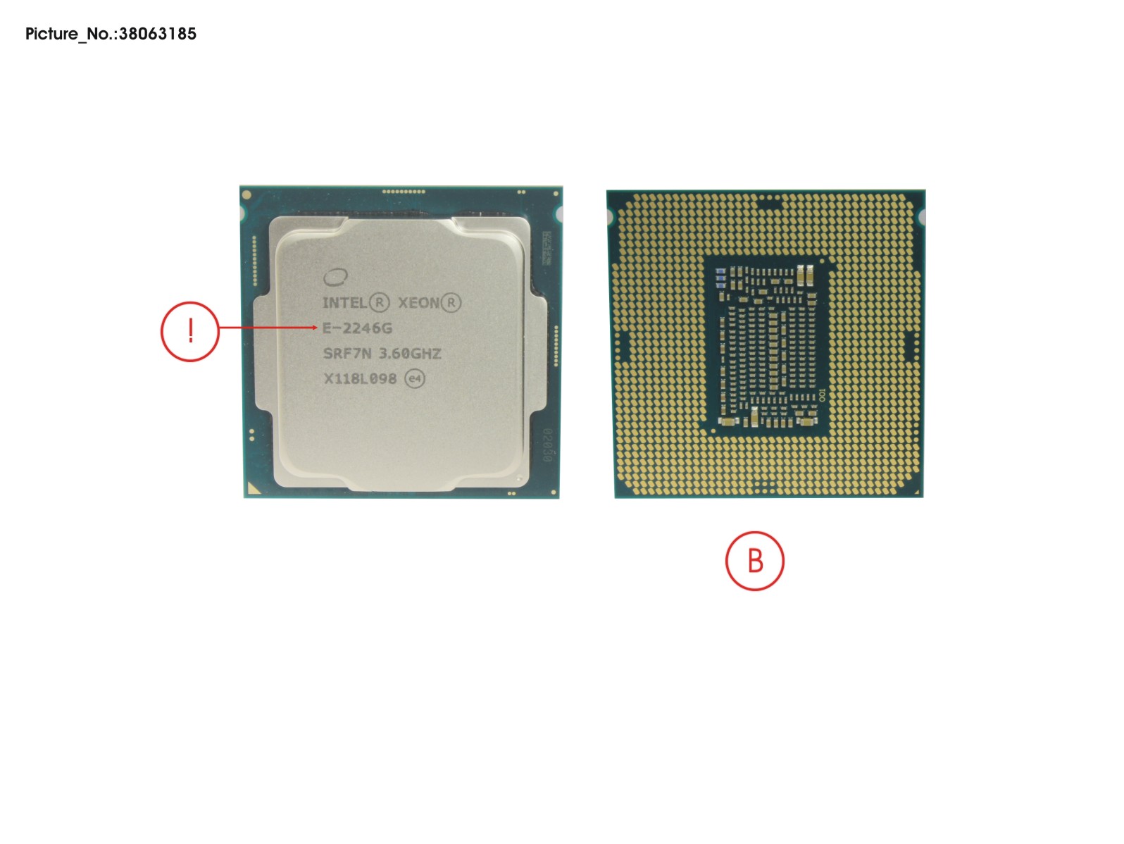 CPU XEON E-2246G 3.6GHZ 80W