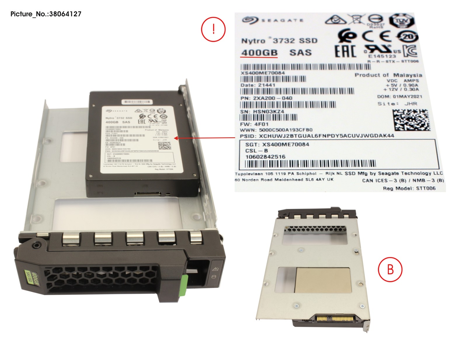 SSD SAS 12G WI 400GB IN LFF SLIM