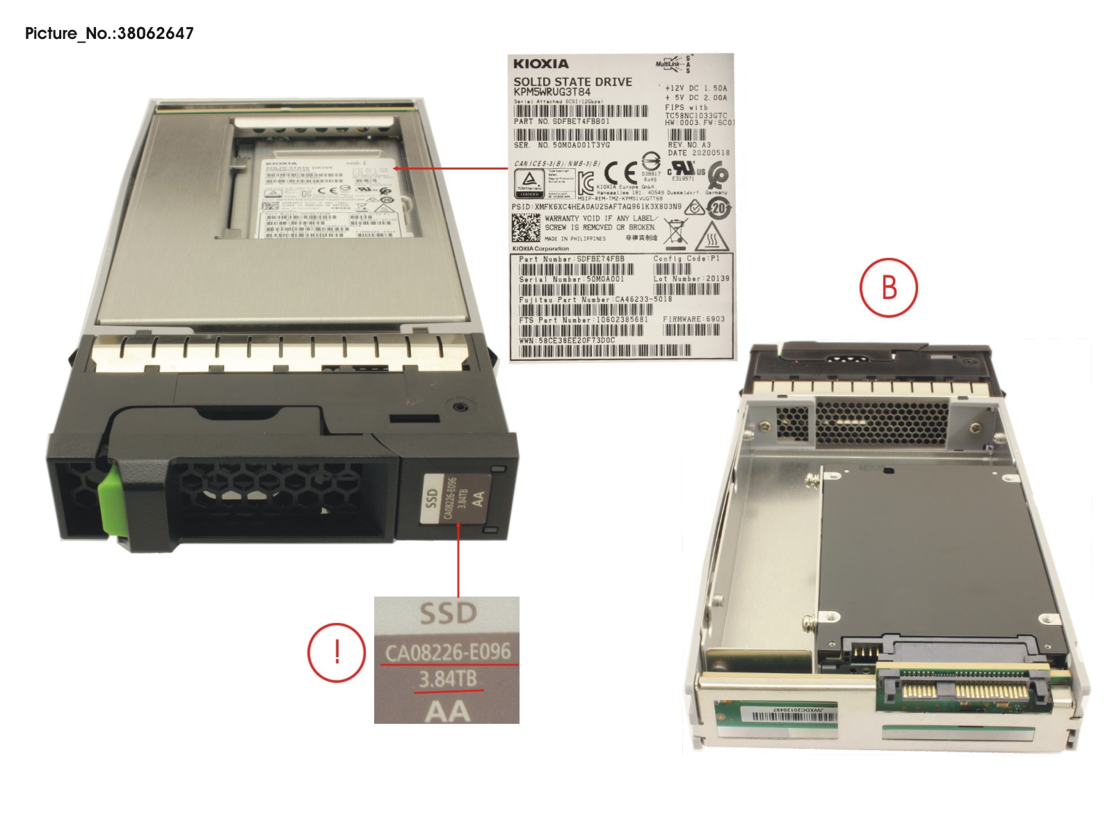 DX S5 FIPS SSD SAS 3.5 3.84TB 12G