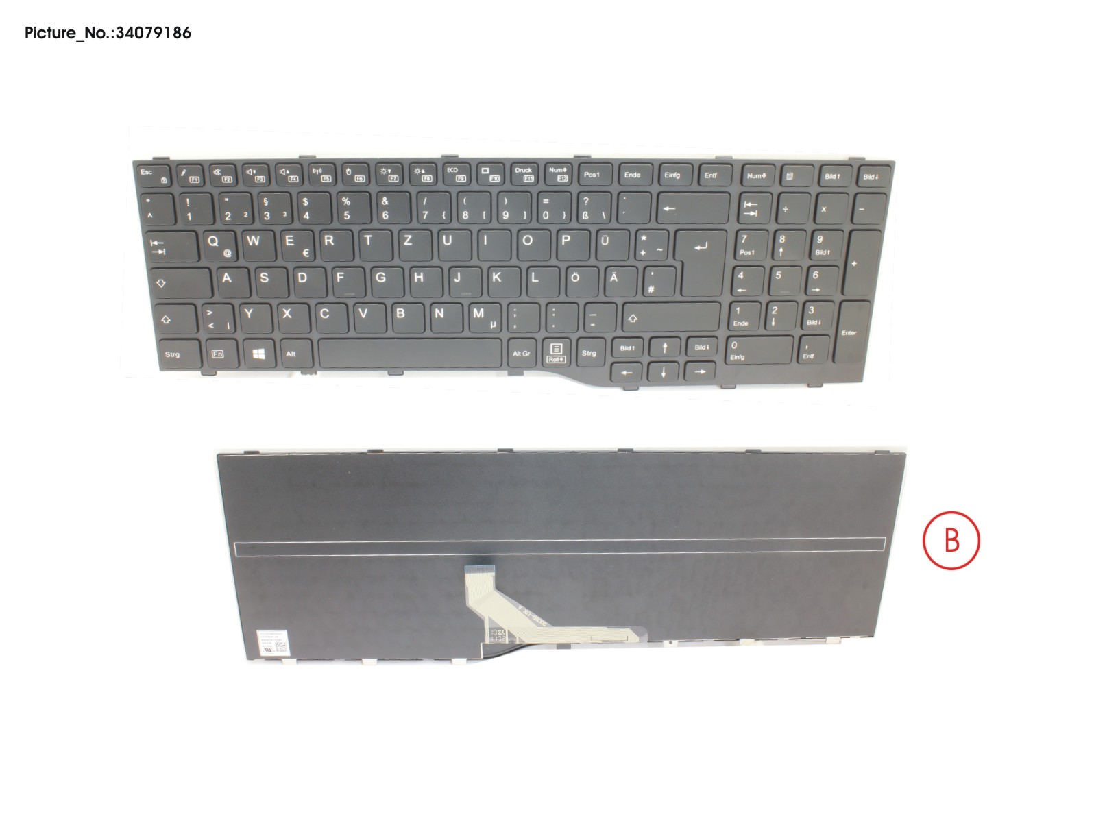 FUJITSU KEYBOARD BLACK GERMANY