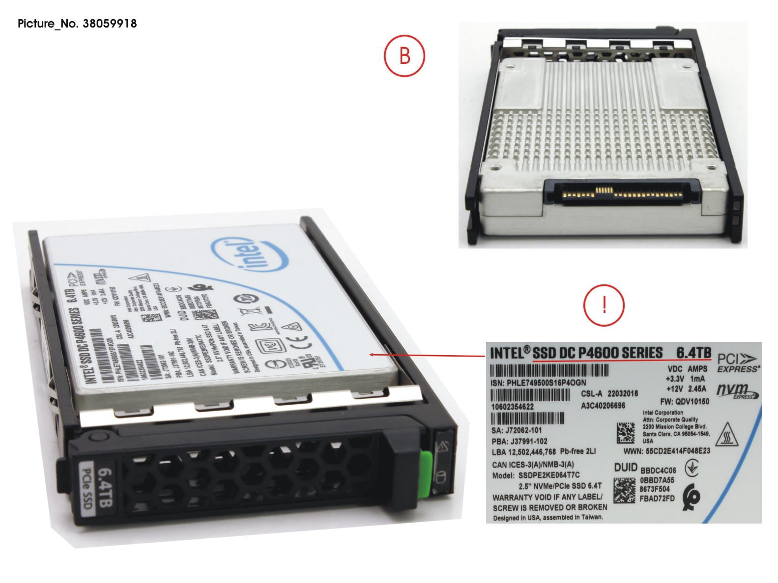 SSD PCIE3 6.4TB MIXED-USE 2.5 H-P EP