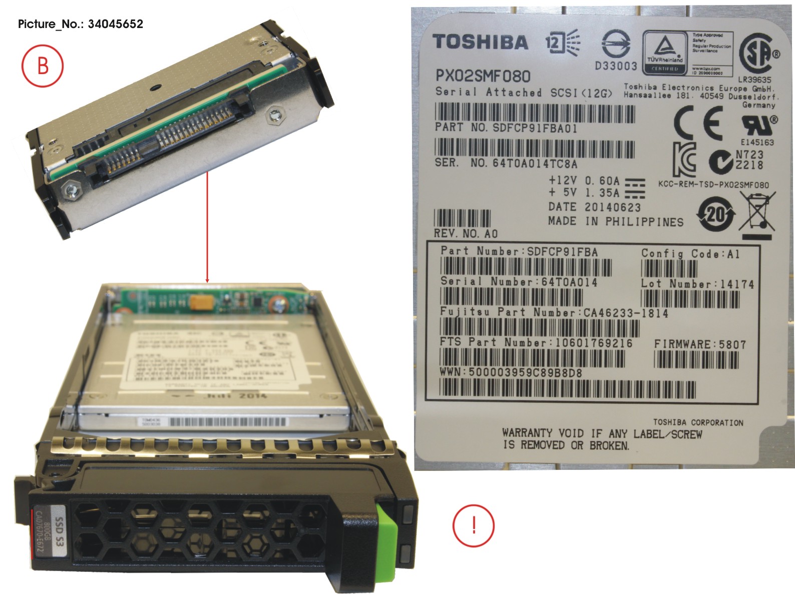 DX 200F S3 SSD MLC 2.5 800GB X1