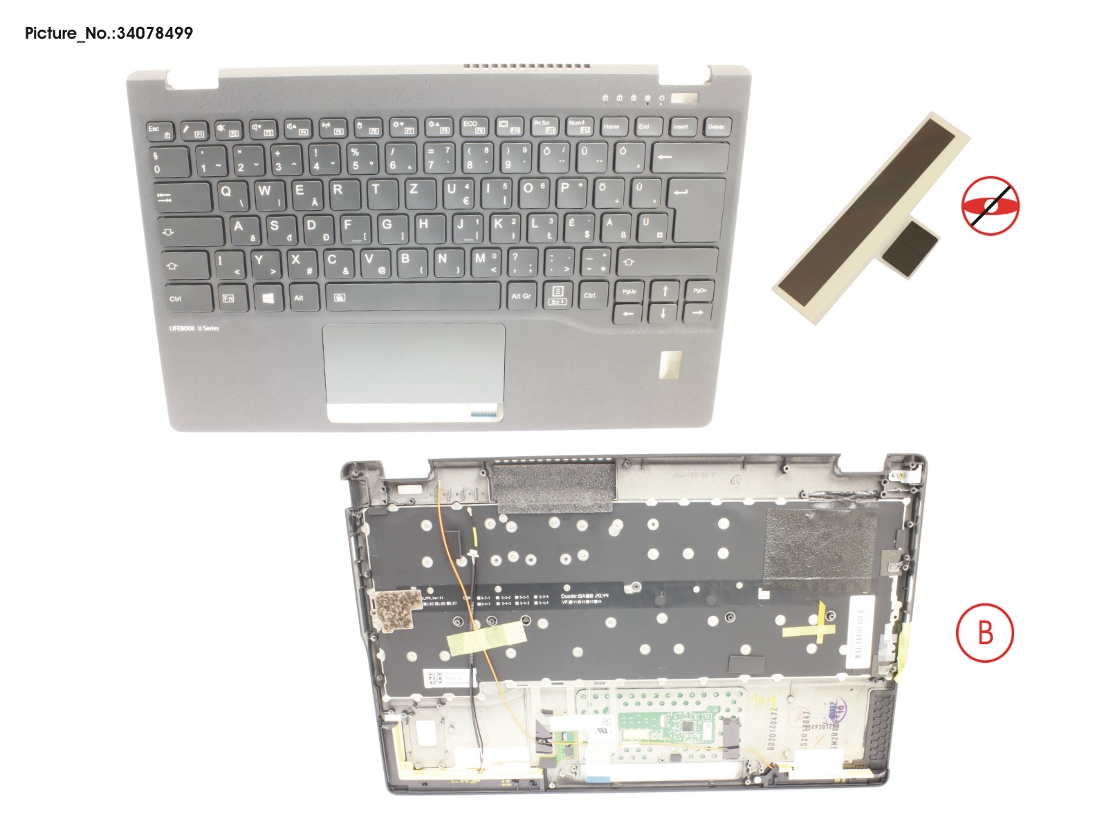 UPPER ASSY INCL. KB HUNGARY W/FP(TBT)4G UPPER ASSY INCL. KB HUNGARY W/FP(TBT)4G