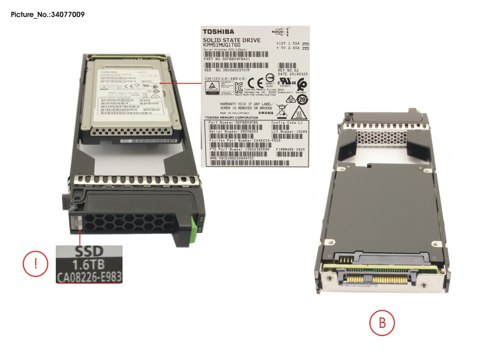 DXS3 MLC SSD  2.5  1.6TB X1