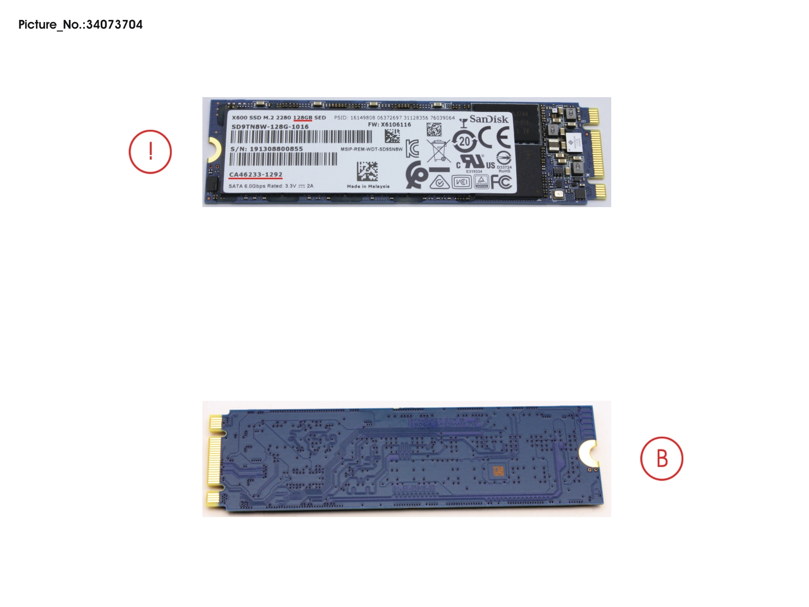SSD S3 M.2 2280 NSO X600 128GB(OPAL)