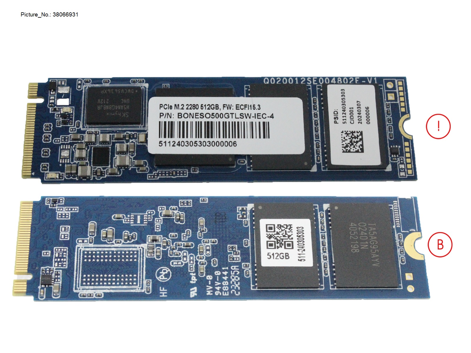 512GB NVME M.2 (22X80MM) NON-SED