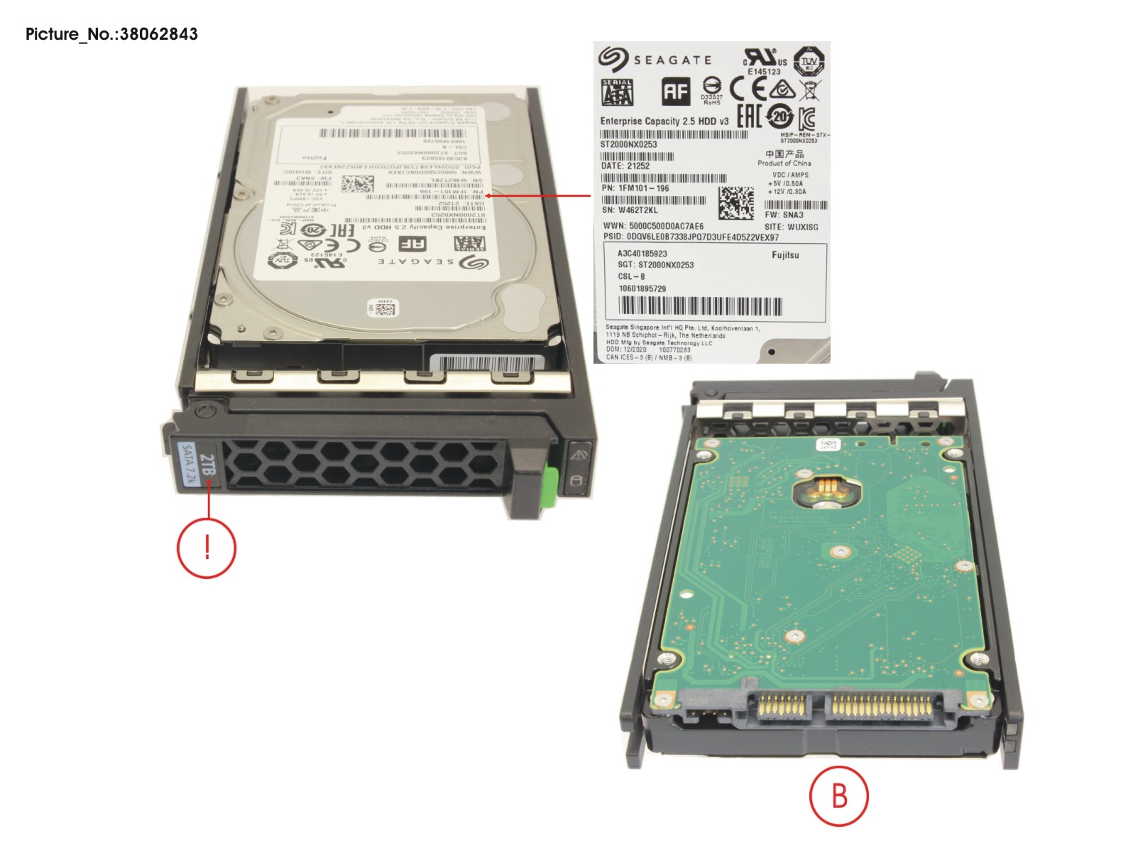 HD SATA 6G 2TB 7.2K 512E HOT PL 2.5 BC