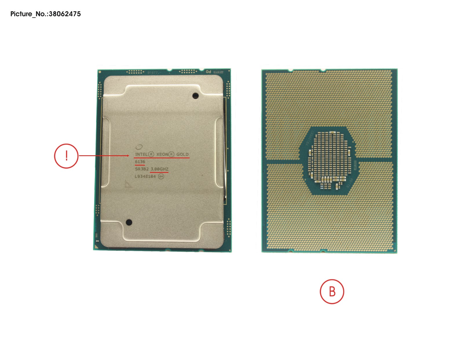 CPU INTEL XEON GOLD 6136 3000 150W