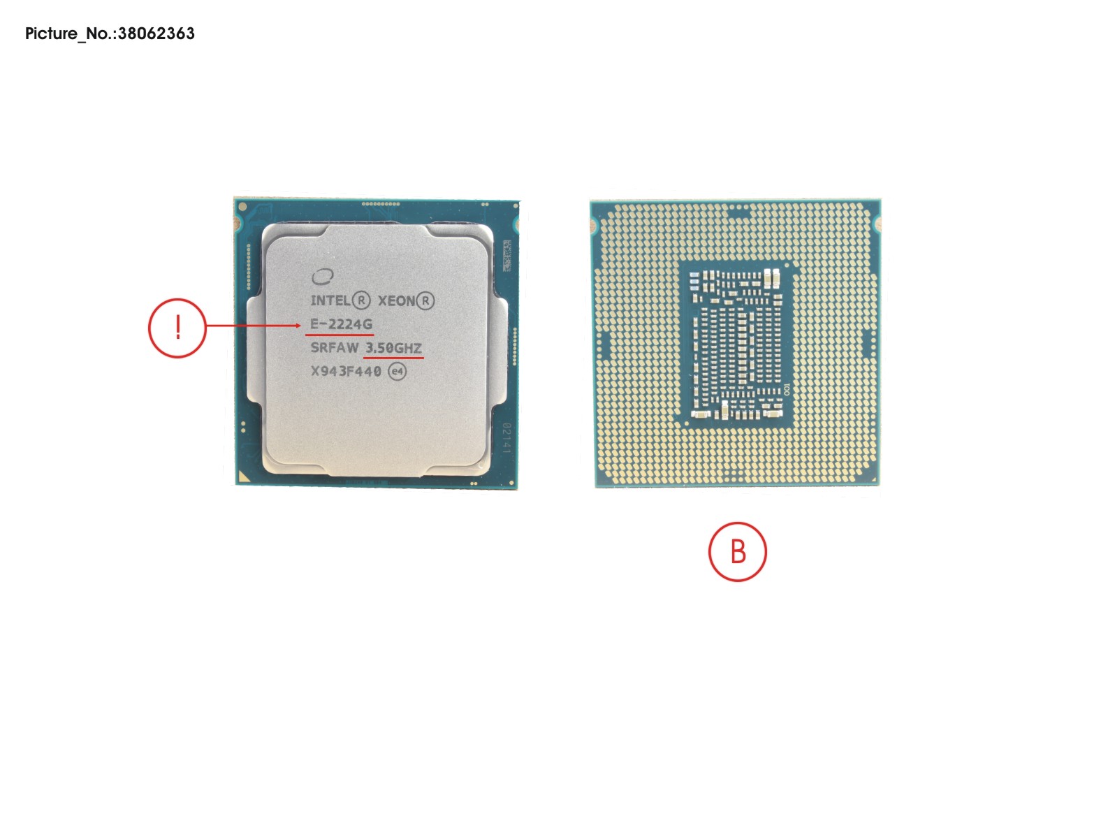 CPU XEON E-2224G 3.5GHZ 71W