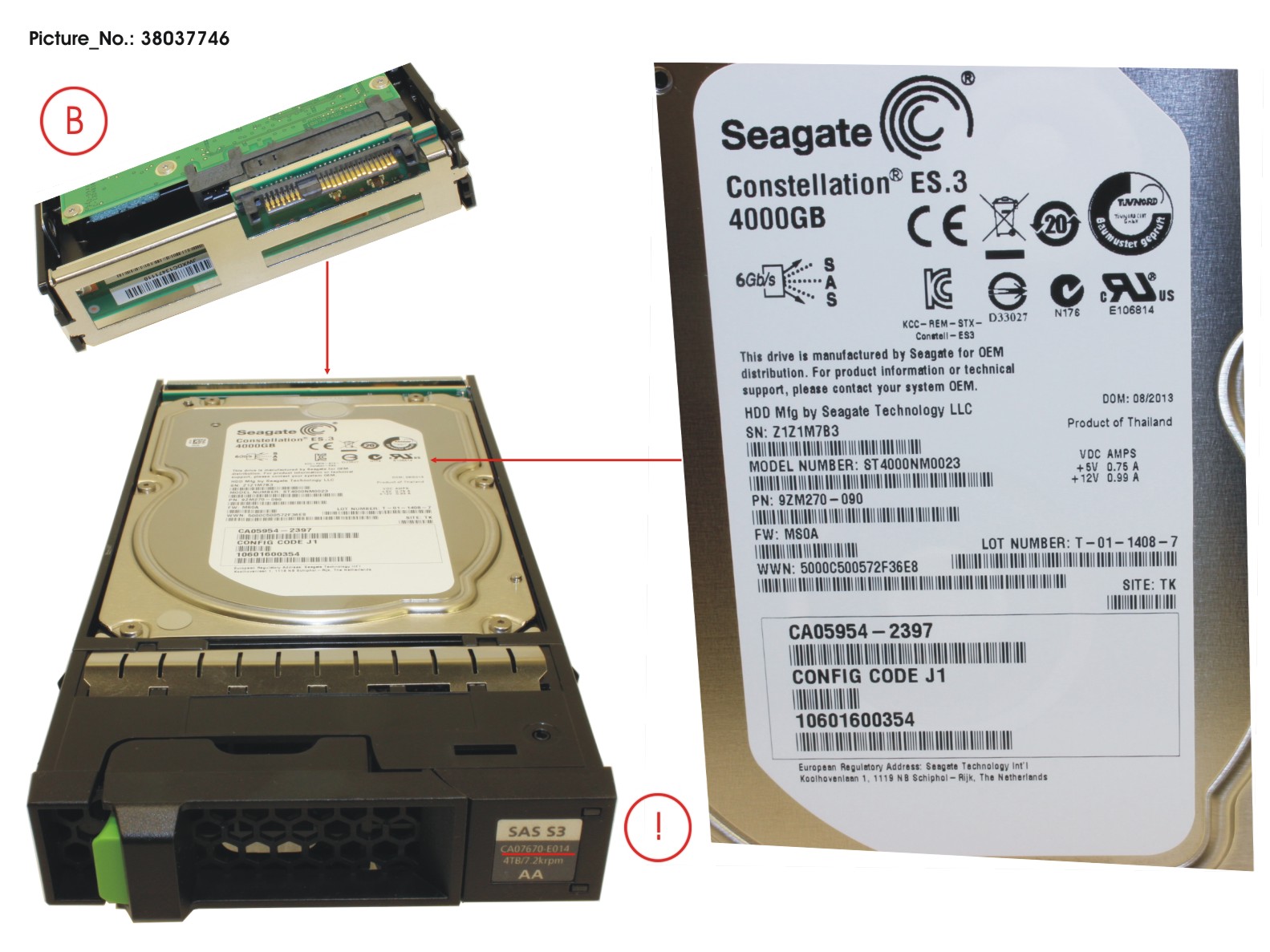 DX S3 HDD NLSAS 4TB 7.2KRPM 3.5 X1