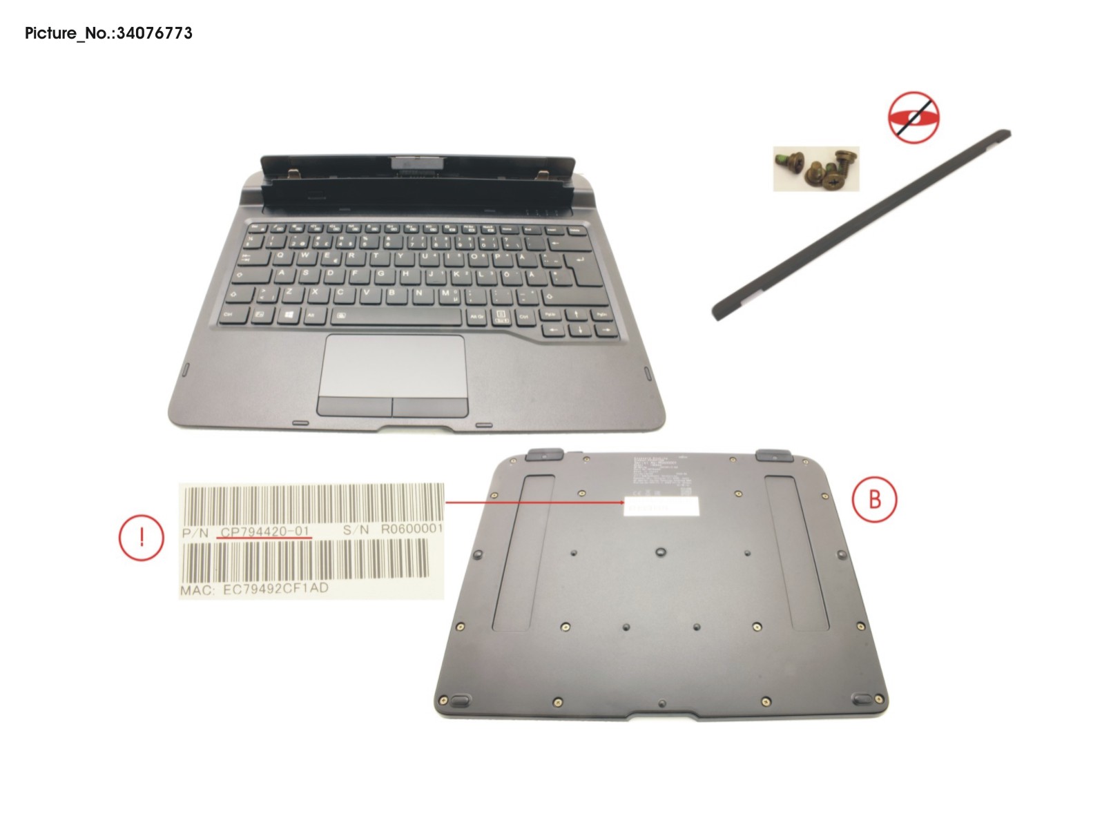 KEYBOARD DOCKING SCHWEDEN/FINLAND W/BL