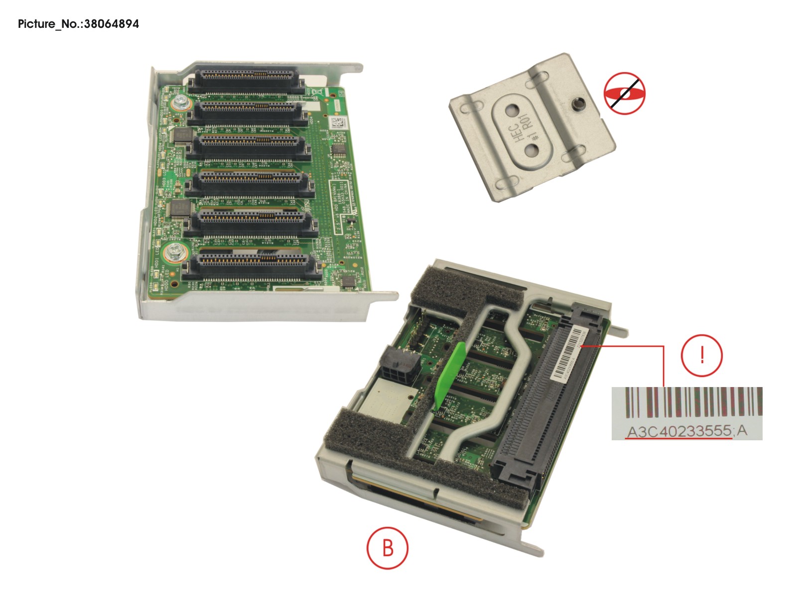 SFFX6 NVME-BP ASSY