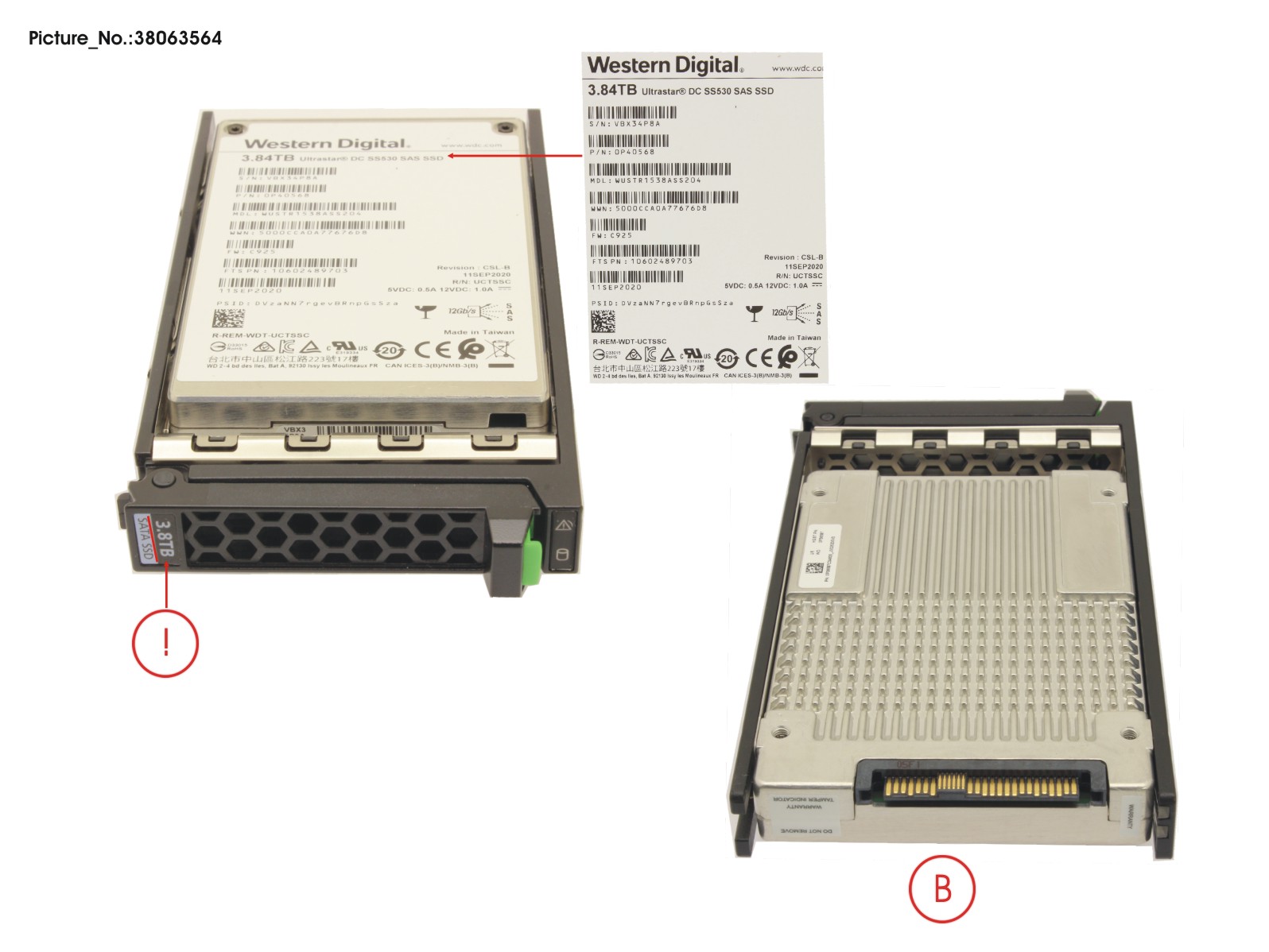 SSD SAS 12G 3840GB RI 2.5 HOT PL EP