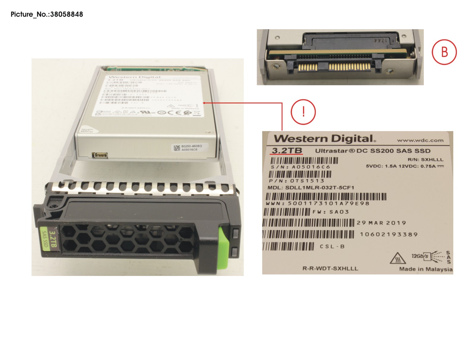 JX40 S2 MLC SSD 3.2TB 3DWPD SPARE