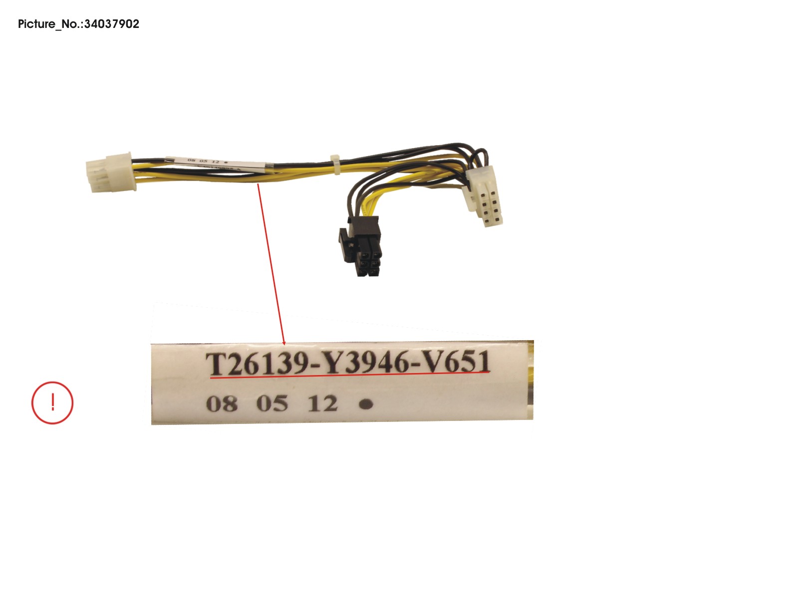 FUJITSU  CABLE 6+8GFX-PWR C620 FUJITSU  CABLE 6+8GFX-PWR C620