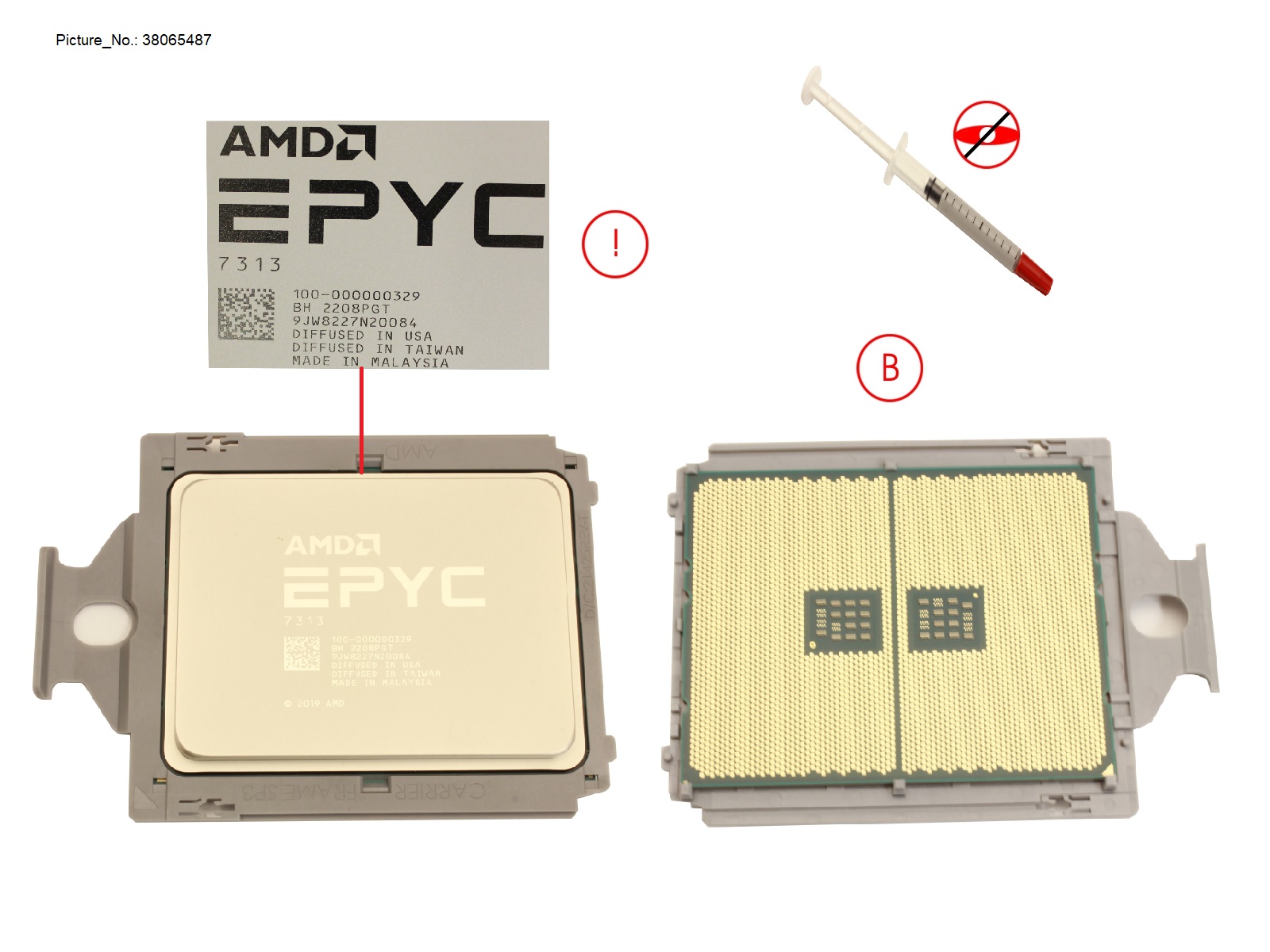 SPARE AMD EPYC 7313 (3GHZ/16CORE/128MB)