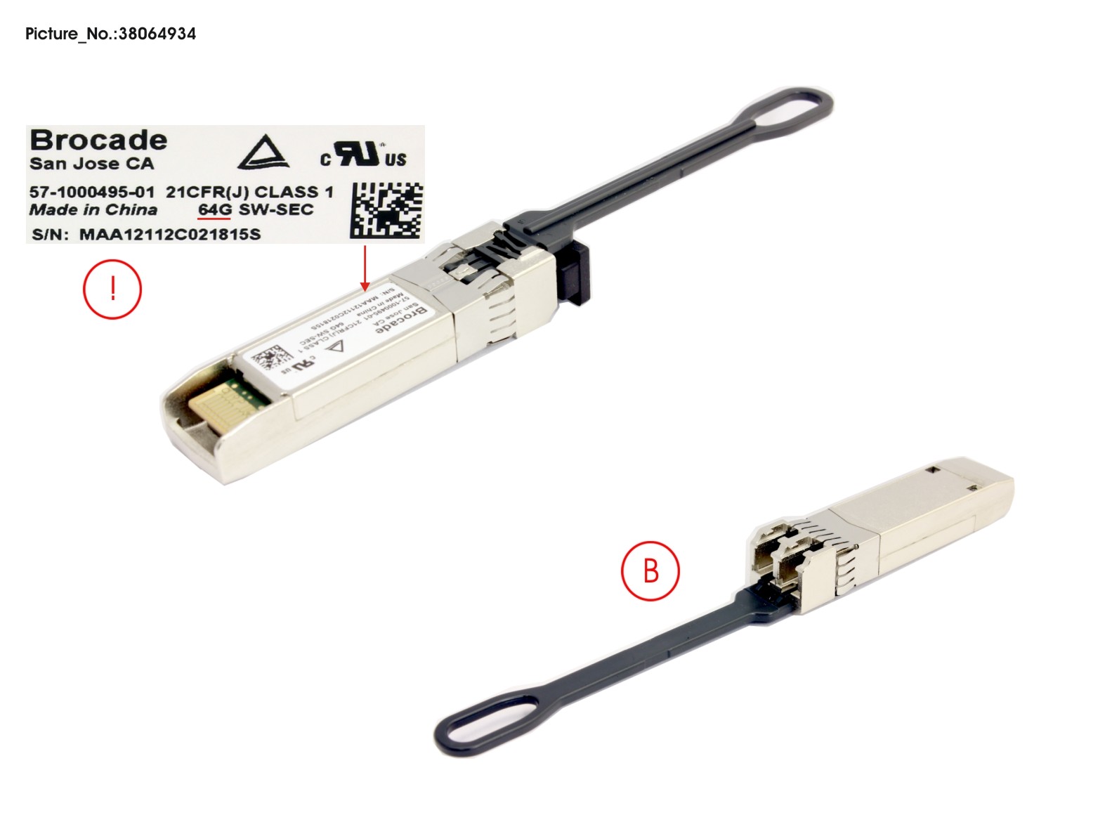 SFP+,SWL,64G,1-PK,SECURE