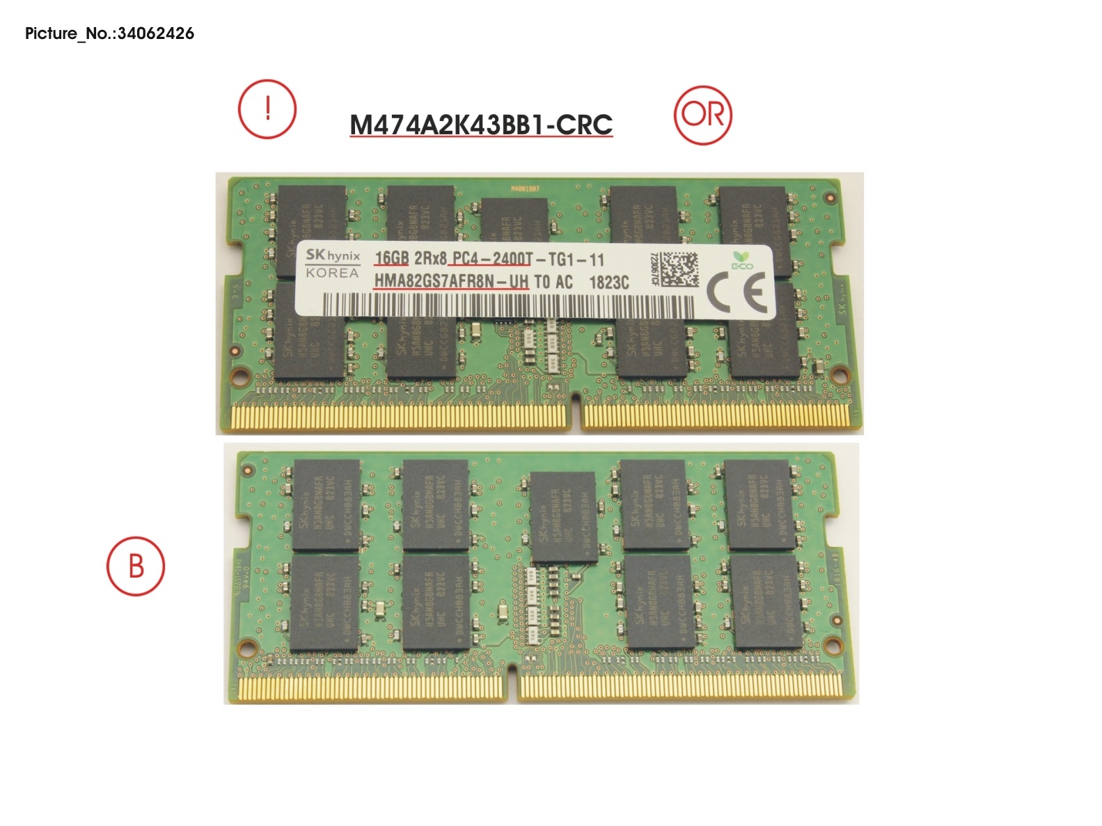 MEMORY 16GB DDR4-2400 W/ECC