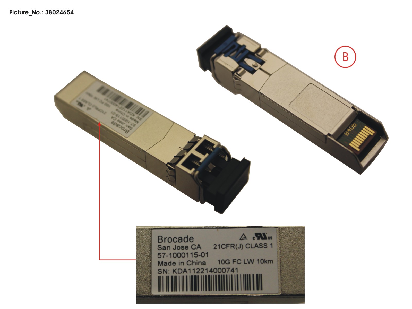 SFP+,LWL,10GFC,10KM,1-PK, SM