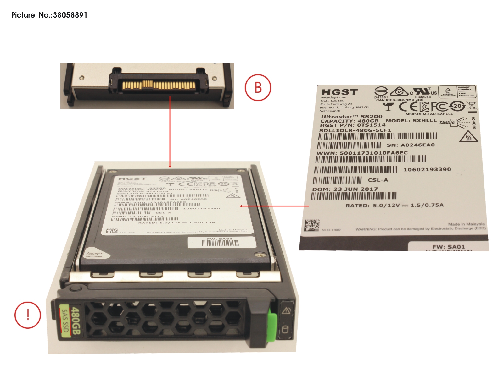 SSD SAS 12G 480GB READ-INT. 2.5 H-P EP