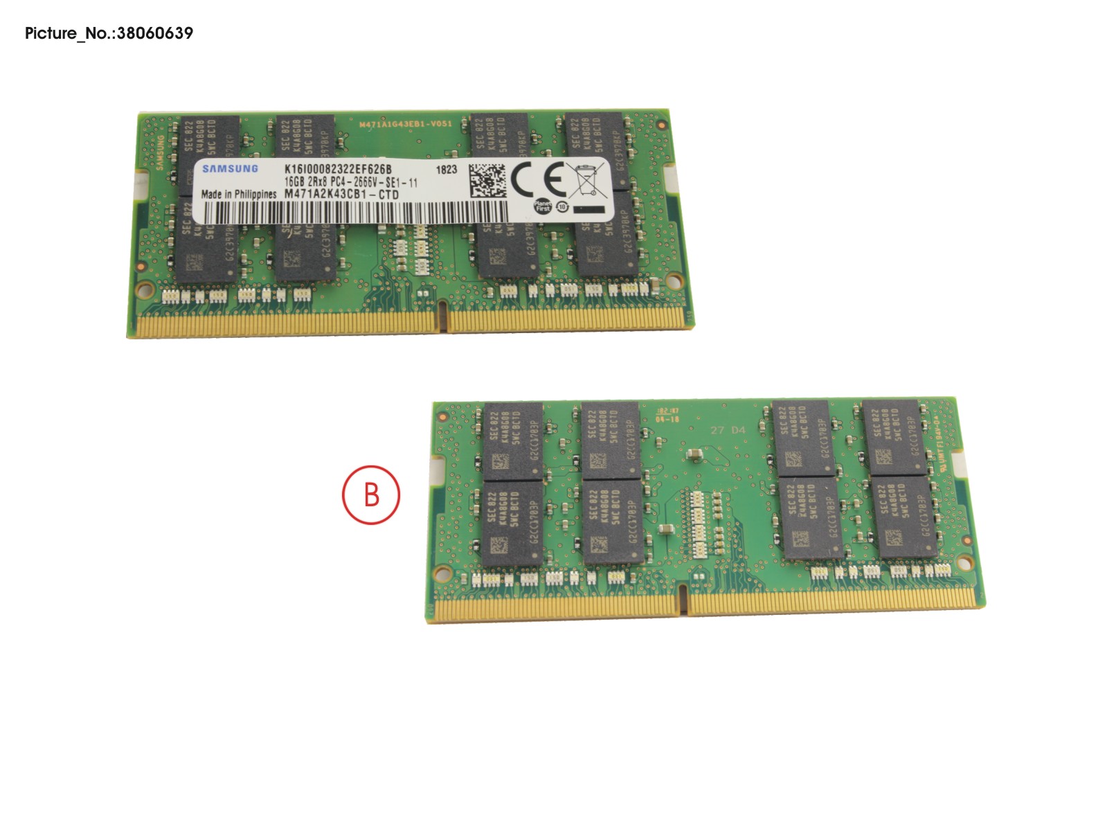 FUJITSU MEMORY 16GB DDR4-2666 SO