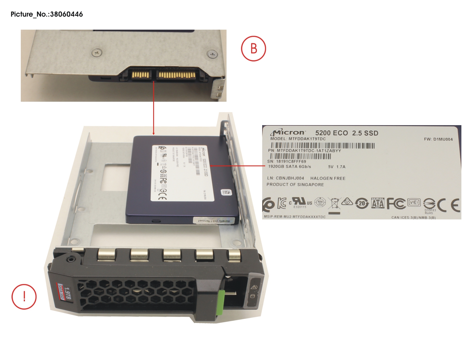 SSD SATA 6G 1.92TB READ-INT. 3.5 H-P EP
