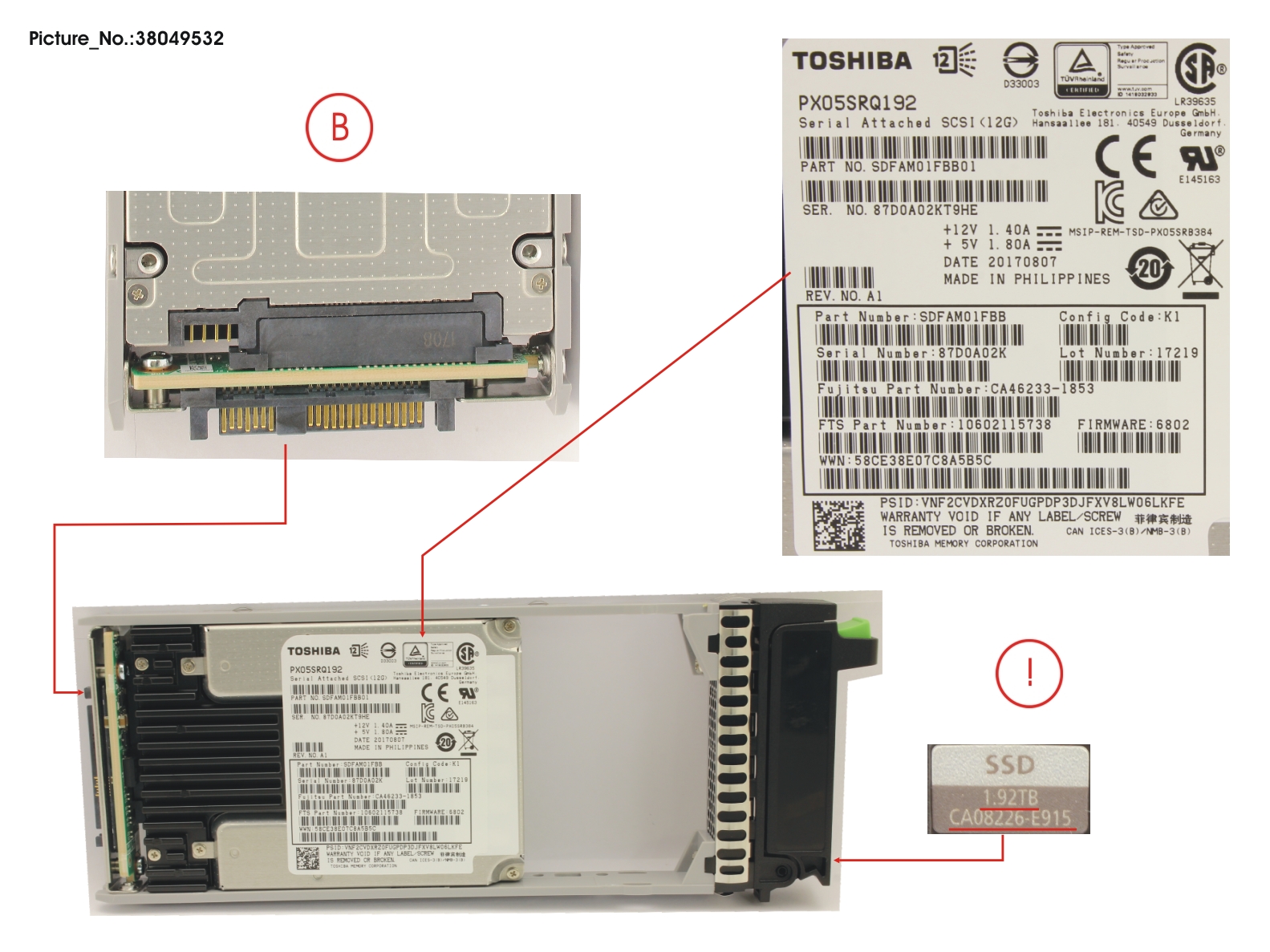 FUJITSU DX S4 SED SSD SAS 2.5 1.92TB 12G