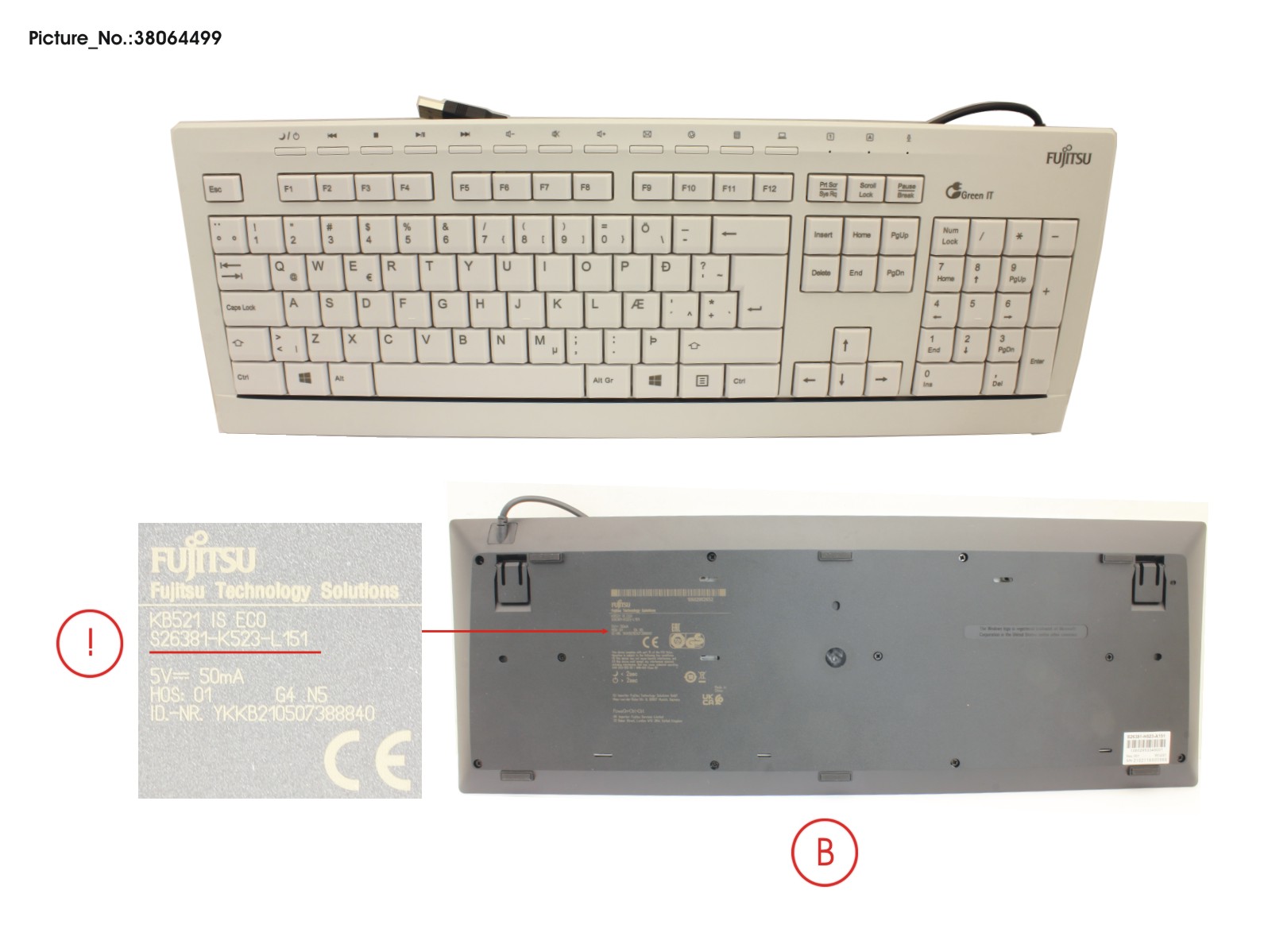 KEYBOARD KB521 IS ECO