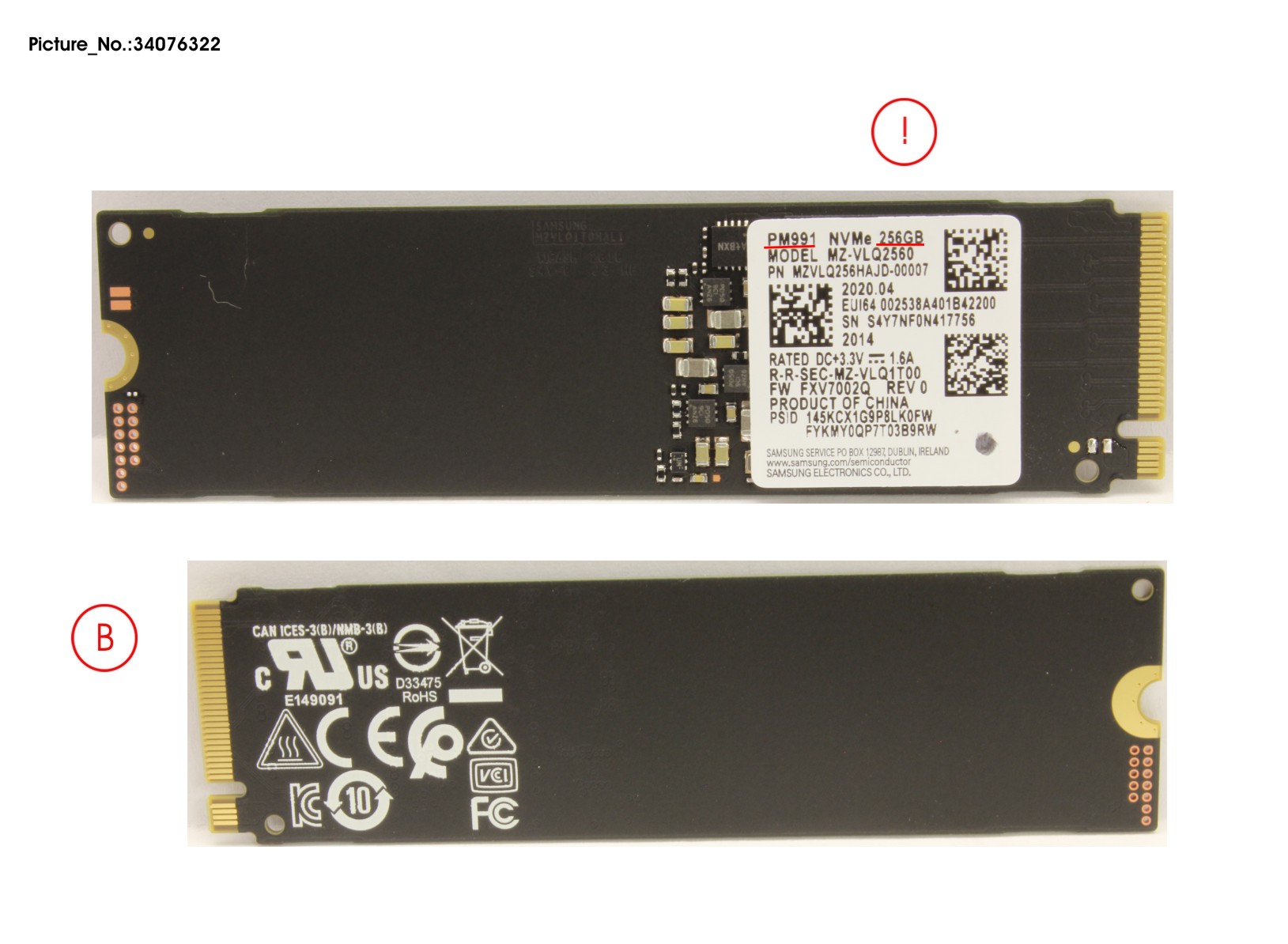 SSD PCIE M.2 PM991 256GB(SED) SSD PCIE M.2 PM991 256GB(SED)